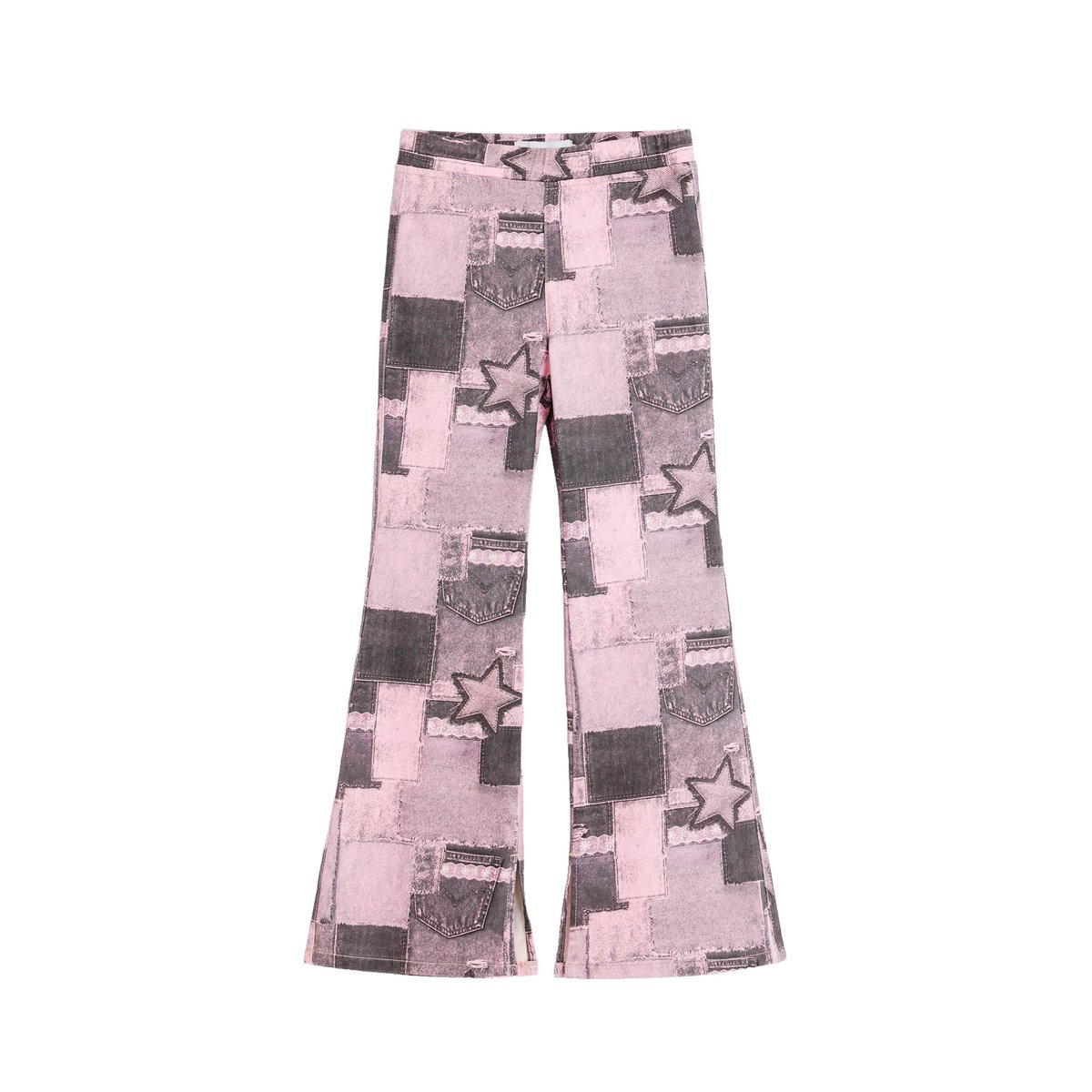 Leggings imprimés patchwork noir, DESIGUAL