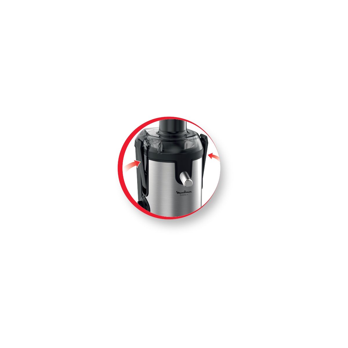 Centrifugeuse Frutélia plus JU420D10 noir/inox, MOULINEX