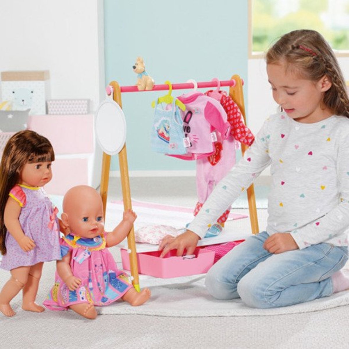 Baby born Tringle à vêtements multicolore, ZAPF CREATION