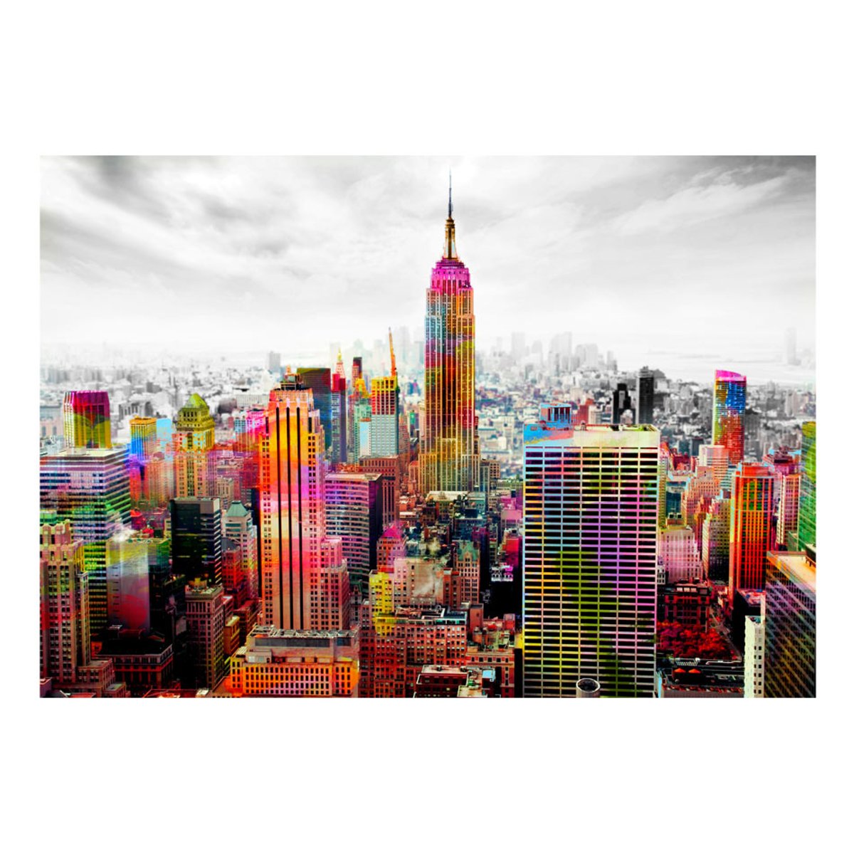 Papier peint intissé panoramique Ville et Architecture Colors of New York City II multicouleur, EDEN