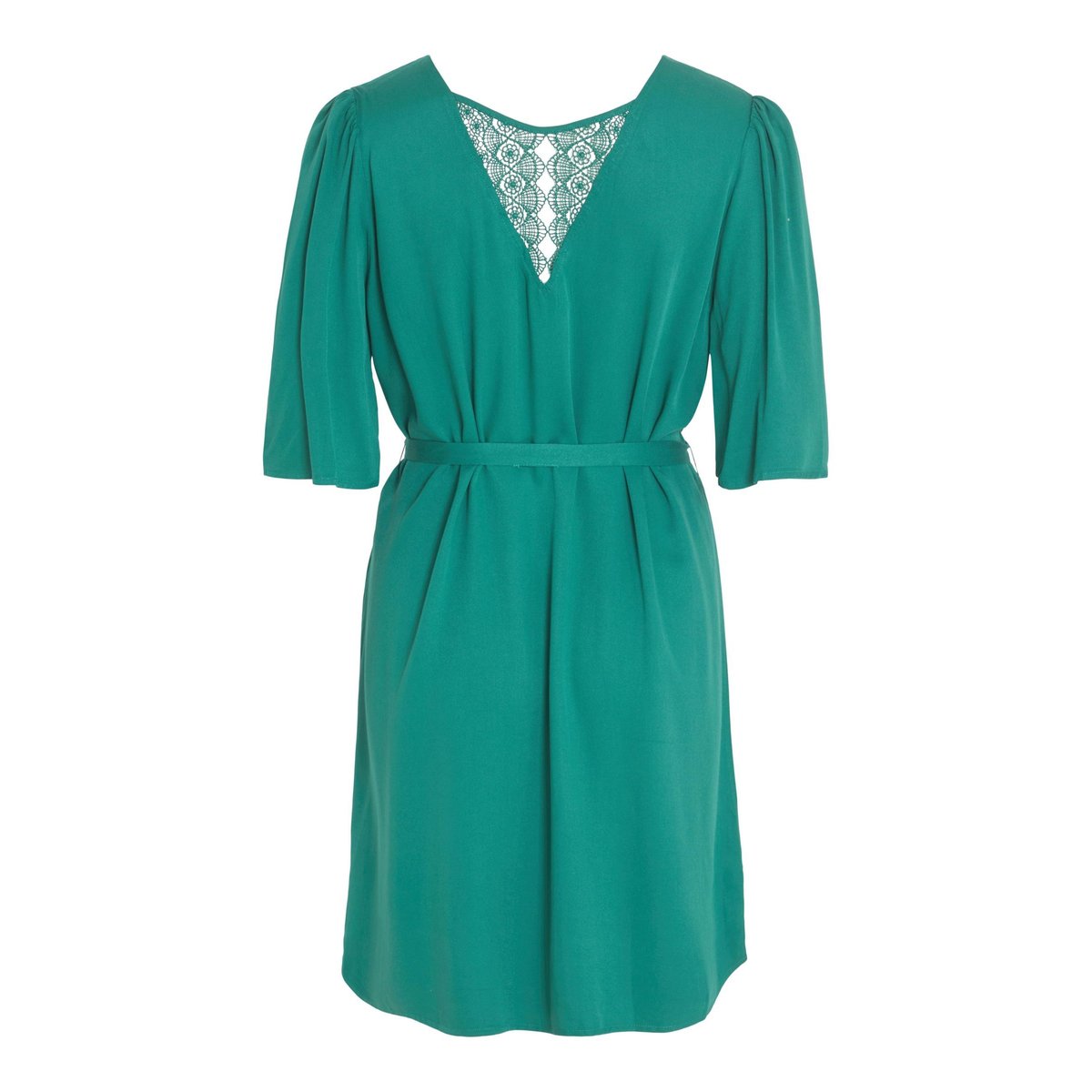 Robe droite, dos en dentelle vert, VILA