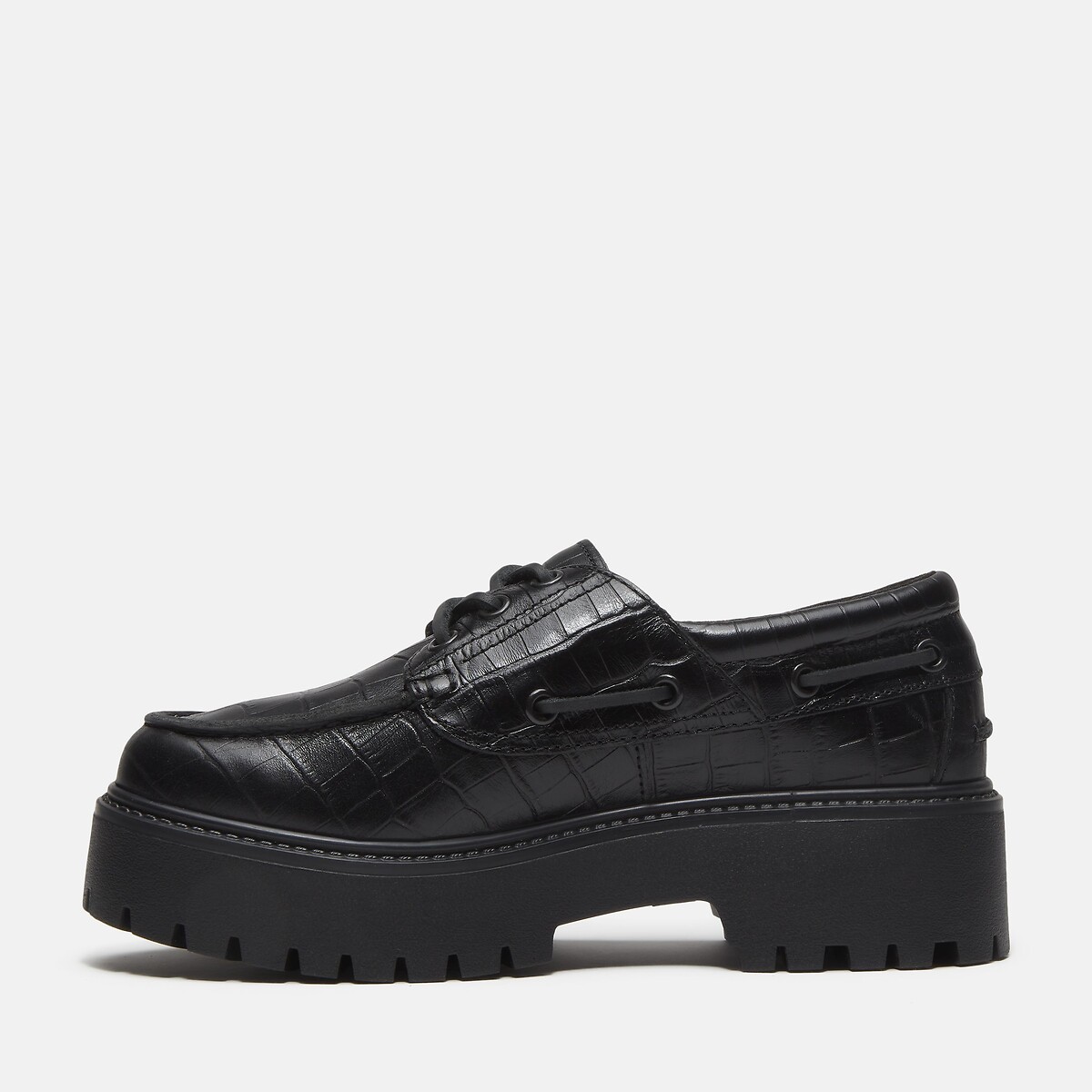 Derbies compensées, en cuir, STONE STREET BOAT SHOE noir, TIMBERLAND