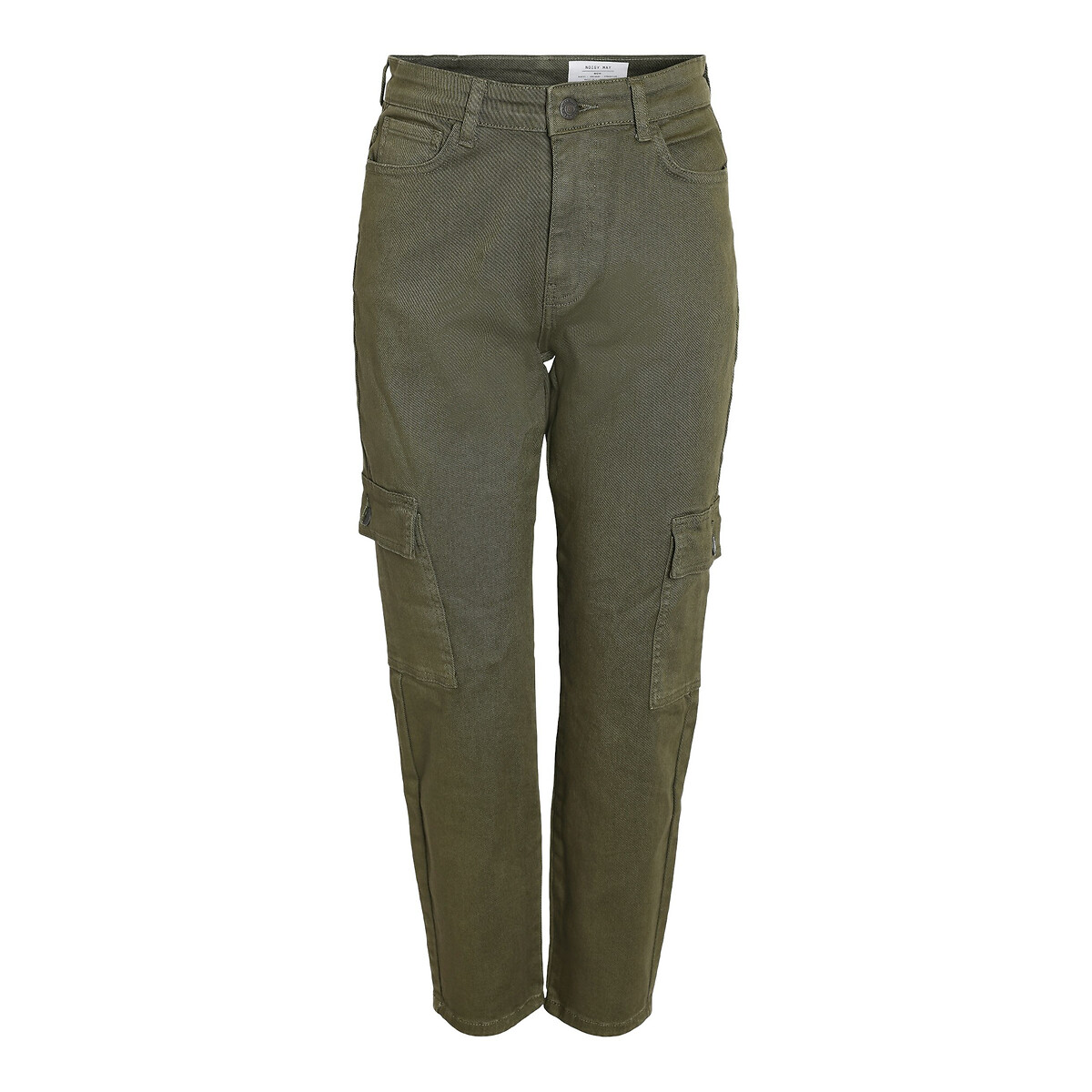 Pantalon cargo, taille haute kaki, NOISY MAY