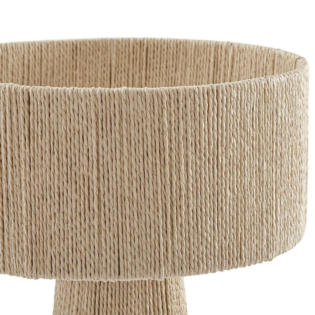 Lampe à poser en papier traditionnelle beige, LINDBY