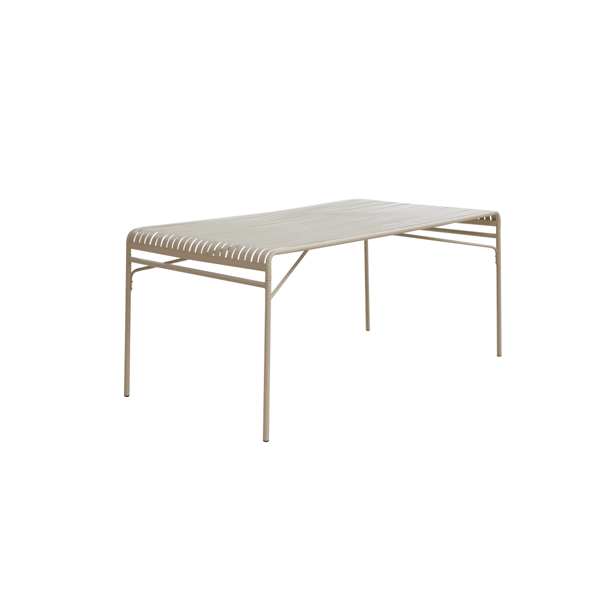 Table de jardin en Métal, GABY beige, TIKAMOON