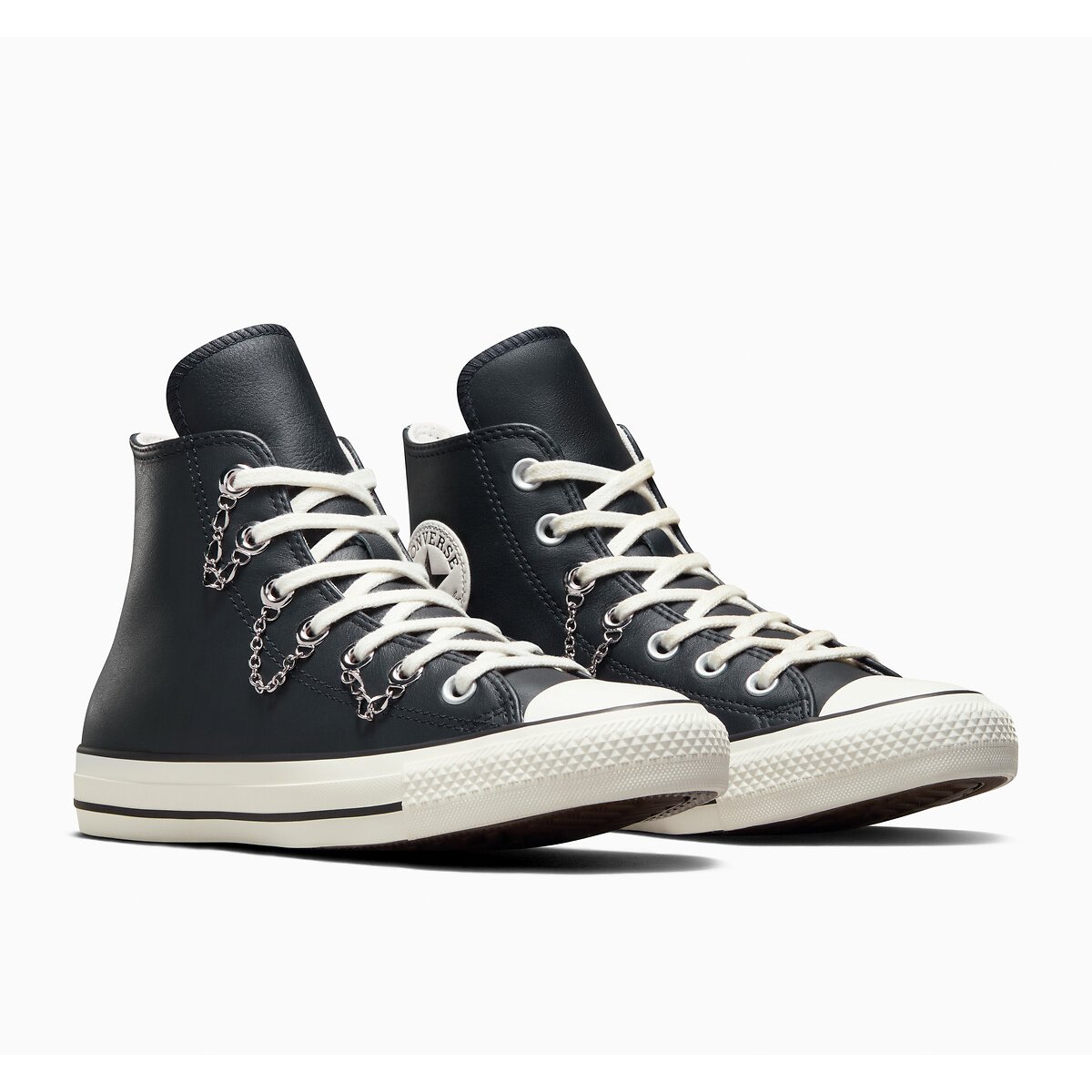 Sneakers aus leder schwarz Converse La Redoute