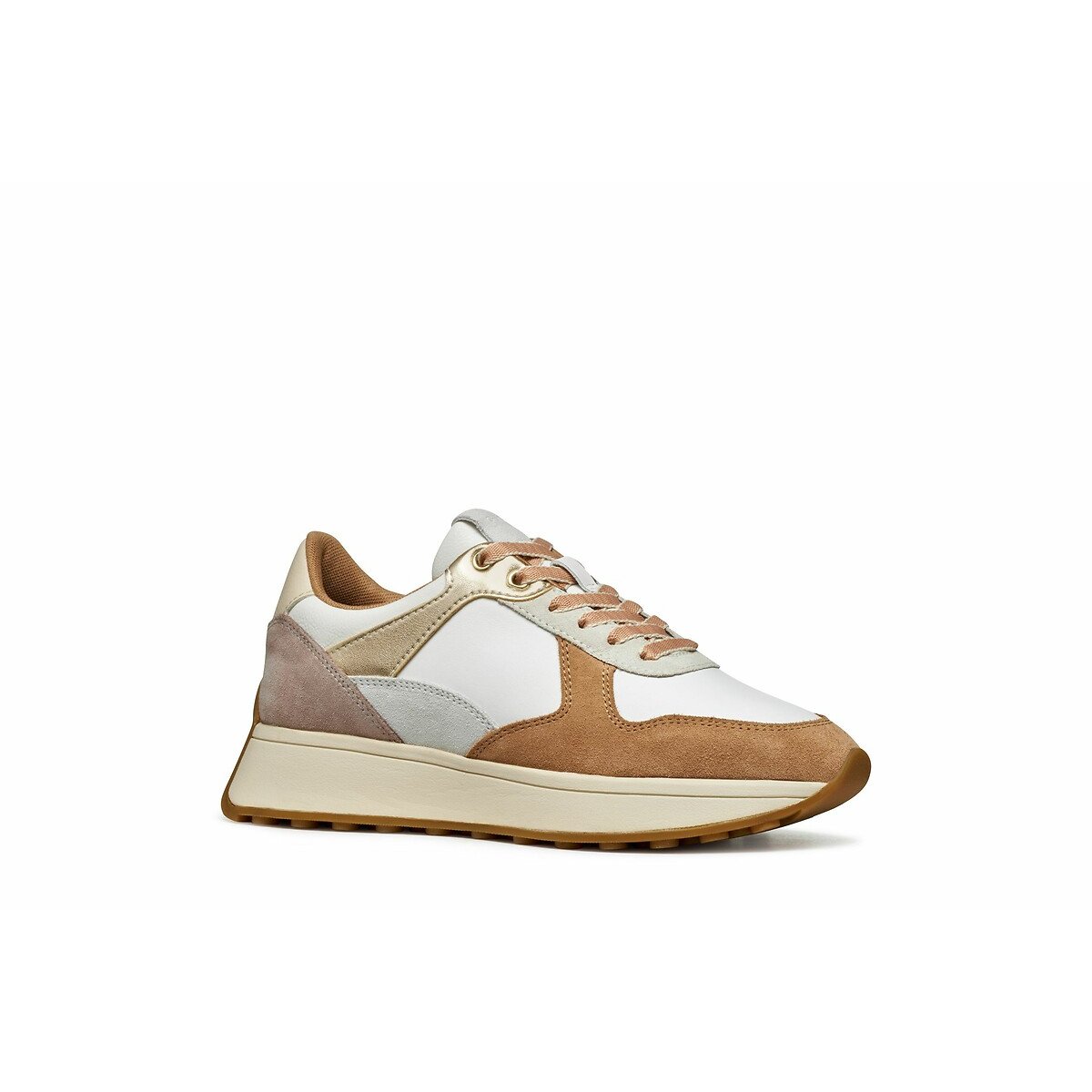 Amabel Breathable Trainers white/apricot, GEOX