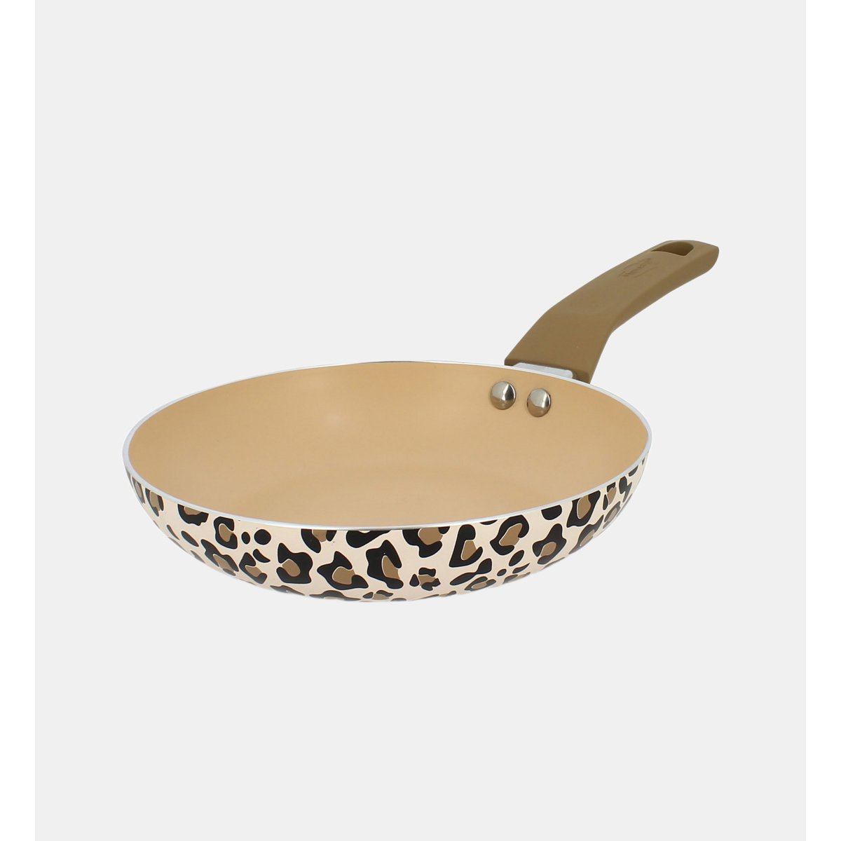 Poêle en aluminium recyclé 20cm, LEOPARD marron, MENASTYL