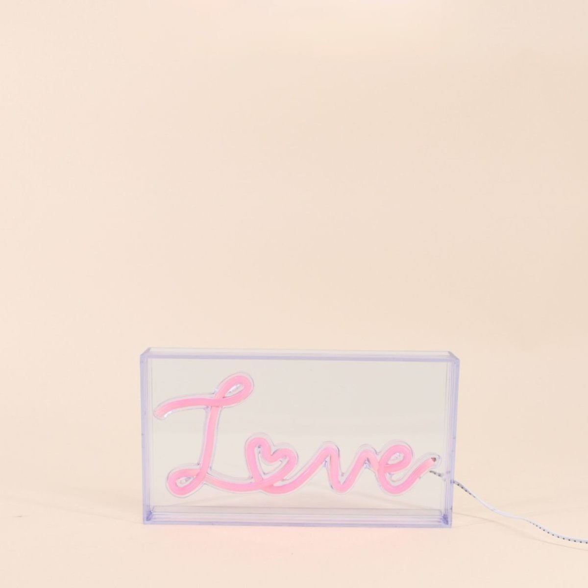 Cadre néon Love 23x13cm gris, ORNAMI