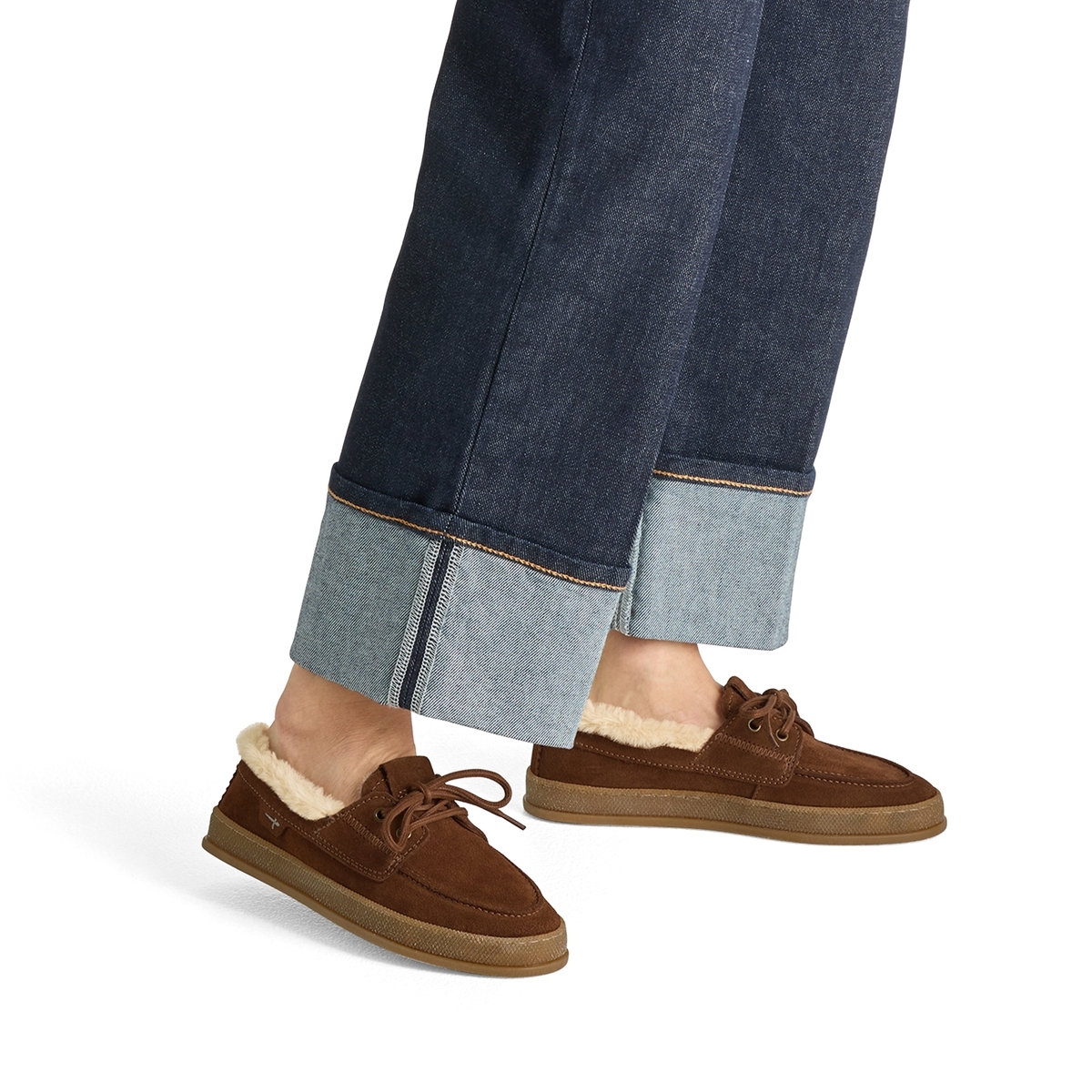 Mocassin en cuir marron cognac, TAMARIS
