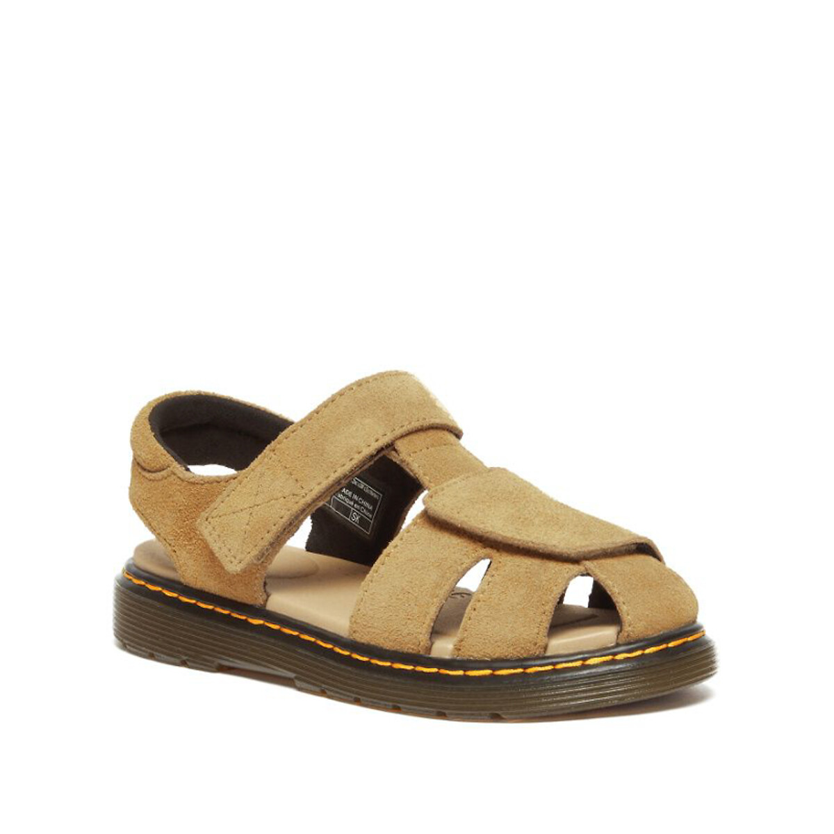 Sandales Moby II en cuir suédé camel, DR. MARTENS