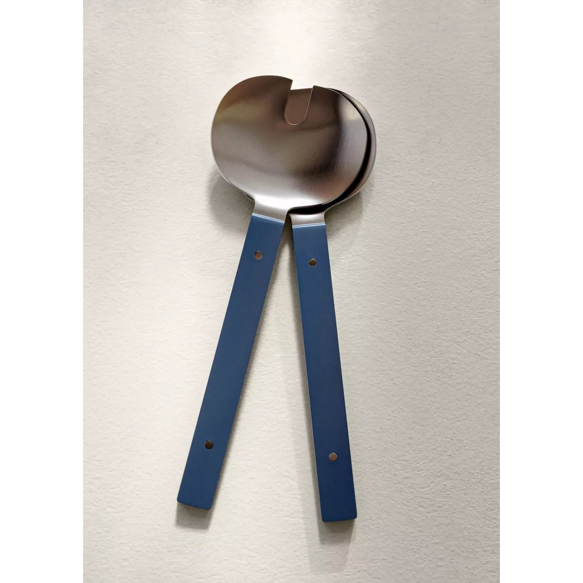 Lot 2 couverts de service 2 pièces acier inoxydable bleu encre, MANGO HOME