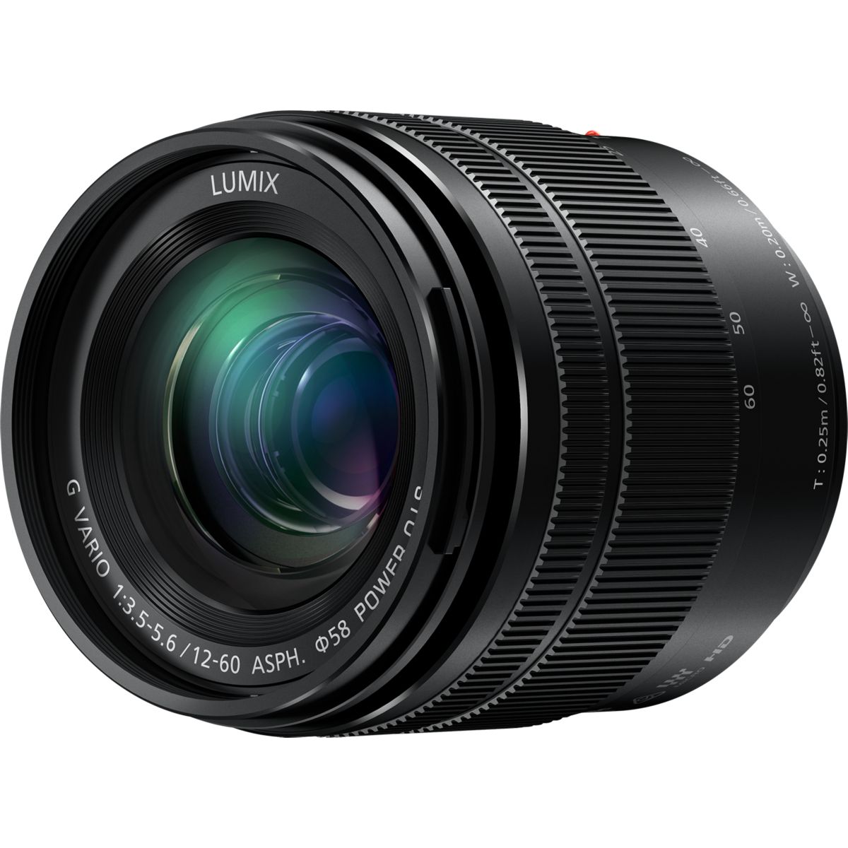 Objectif pour Hybride 12-60mm f3.5-5.6 ASPH noir, PANASONIC