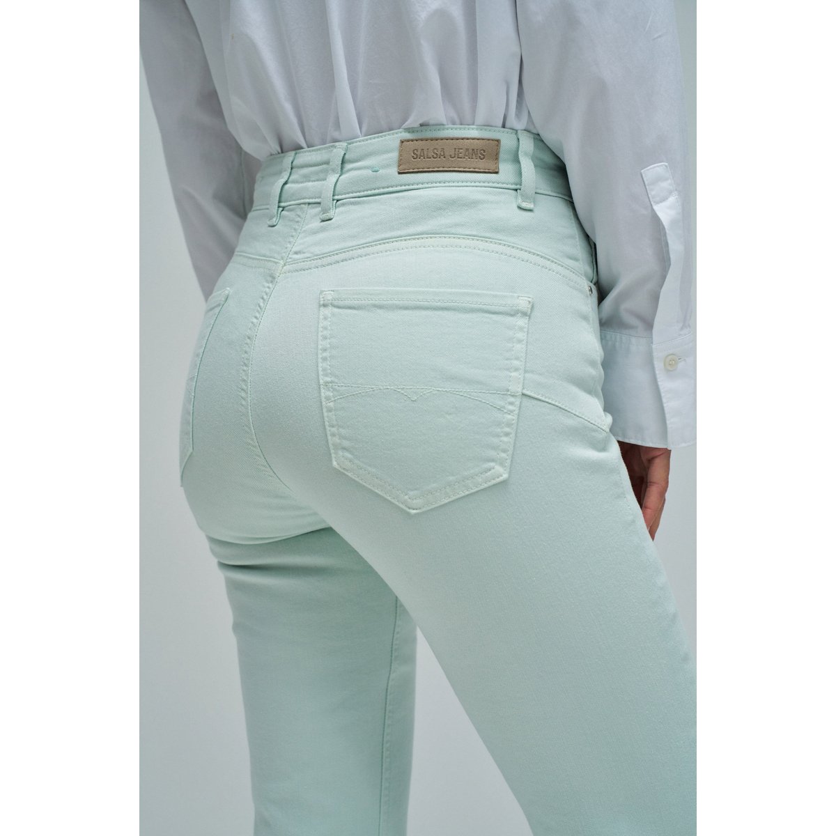 JEAN FAITH PUSH IN CROPPED SLIM rose, SALSA JEANS