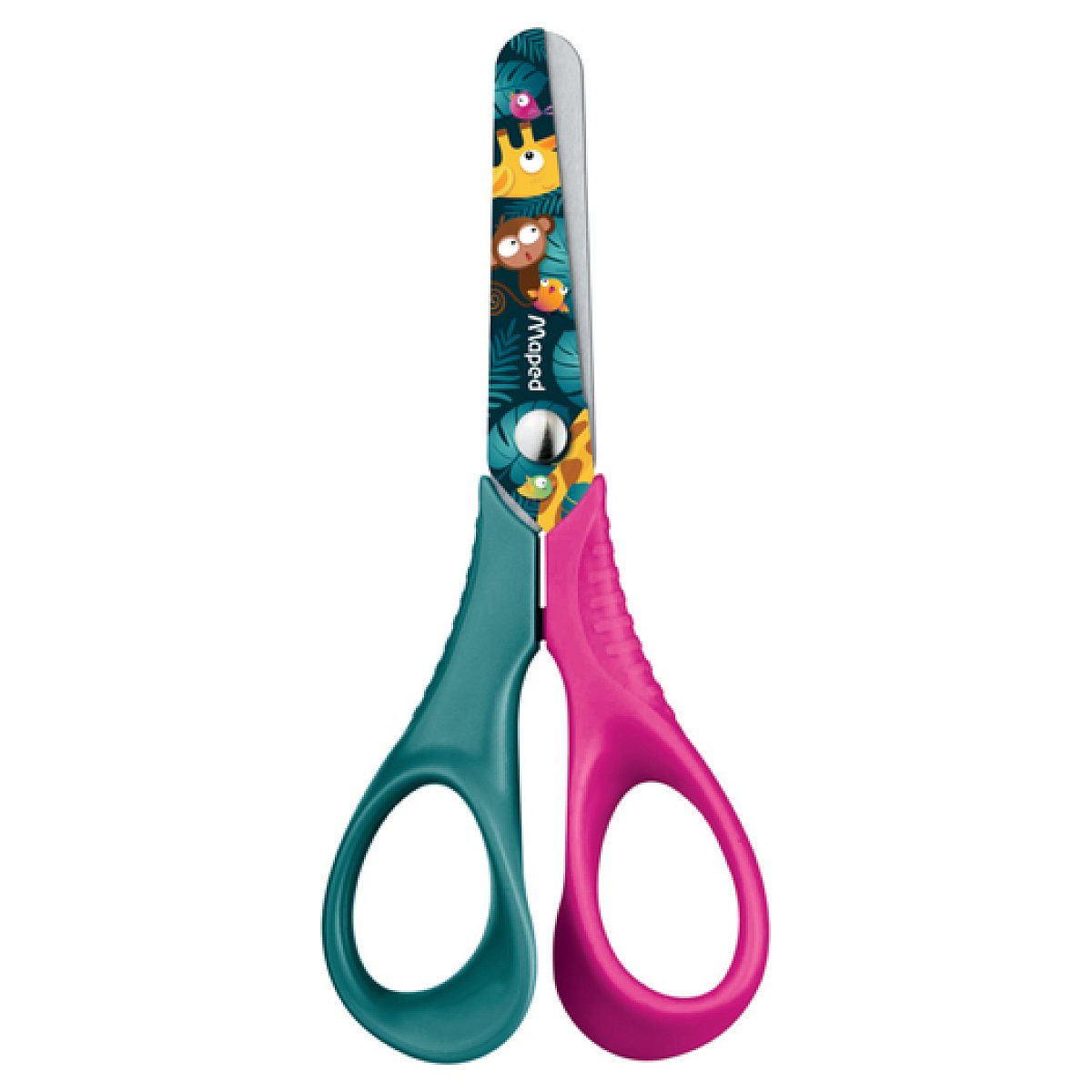 Ciseaux Jungle Fever Decoupe droite couleur unique, MAPED