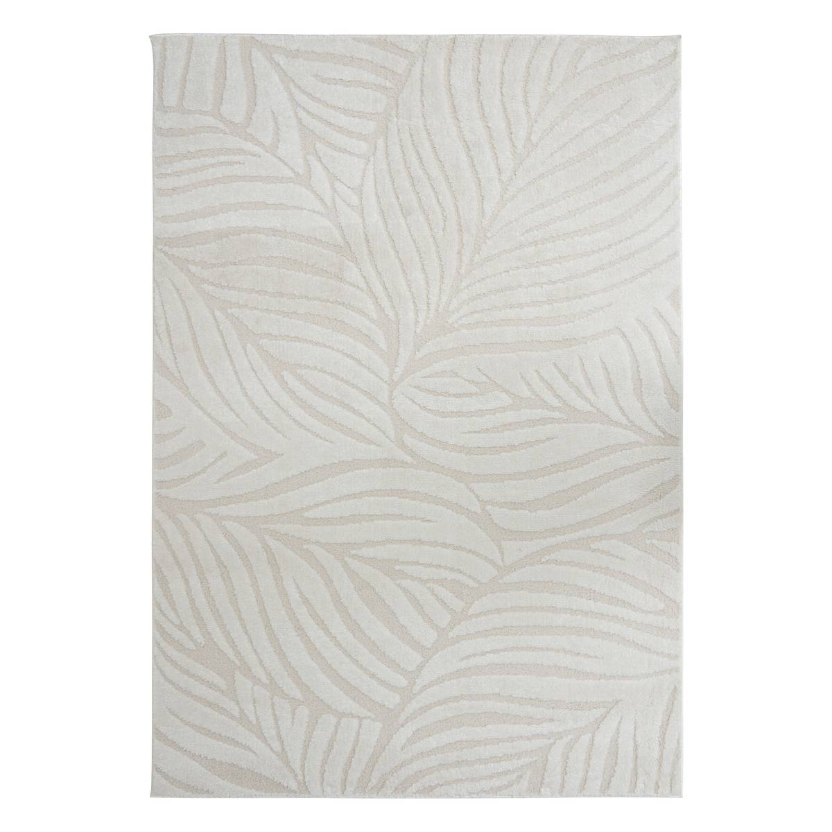 Tapis ANOAI blanc feuille, ATMOSPHERA
