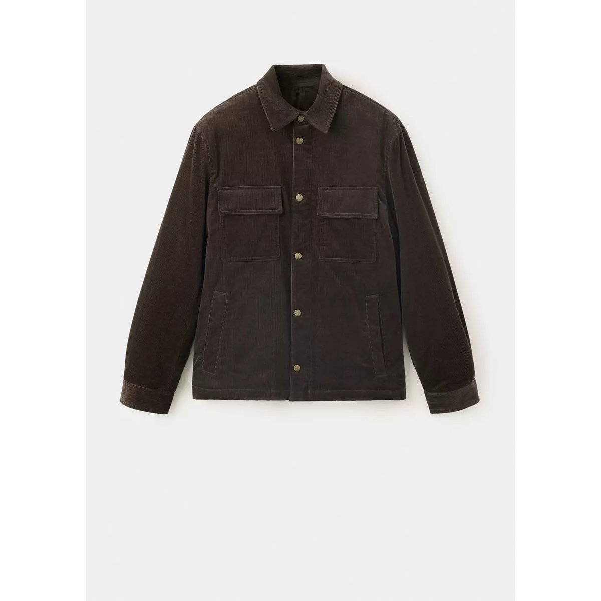 Veste velours côtelé poches café, MANGO MAN