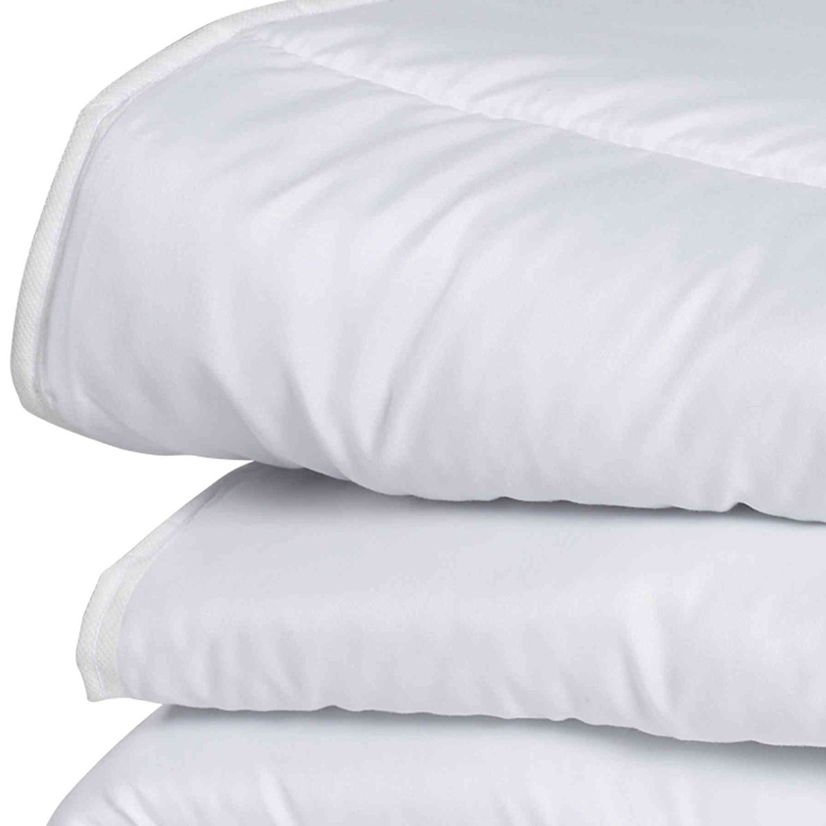 Couette mi-saison tempérée antiacariens 350g blanc, TERRE DE NUIT