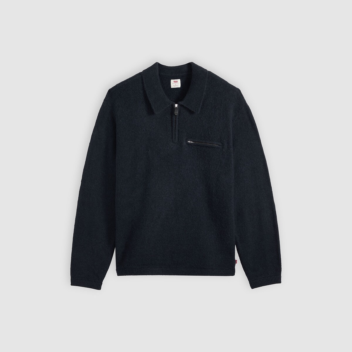 Boulder Half Zip Polo Jumper navy blue, LEVI'S