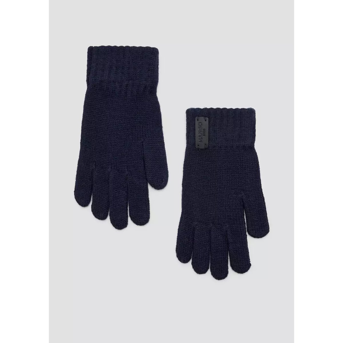 Gants à finition côtelée bleu marine, MANGO KIDS