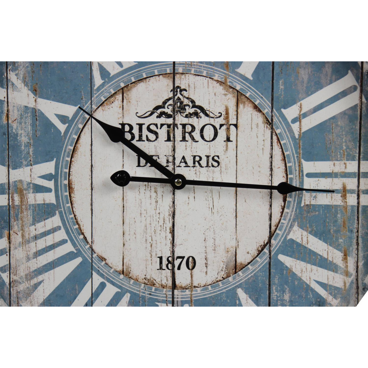 Horloge ancienne murale bistrot de paris bleu, DECORATION D’AUTREFOIS