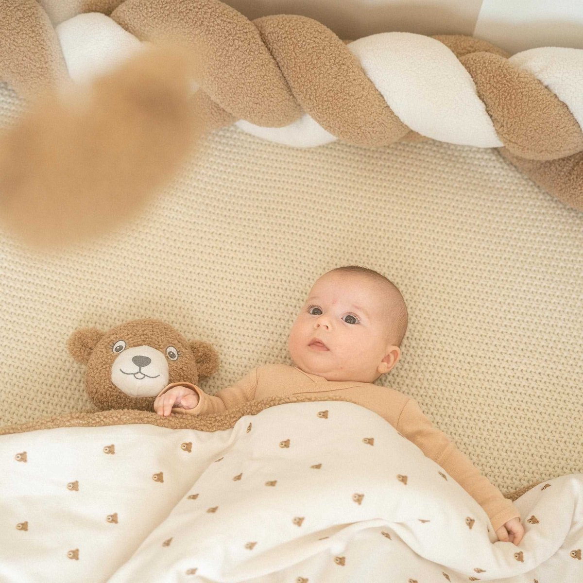 Couverture bébé marron, TROIS KILOS SEPT
