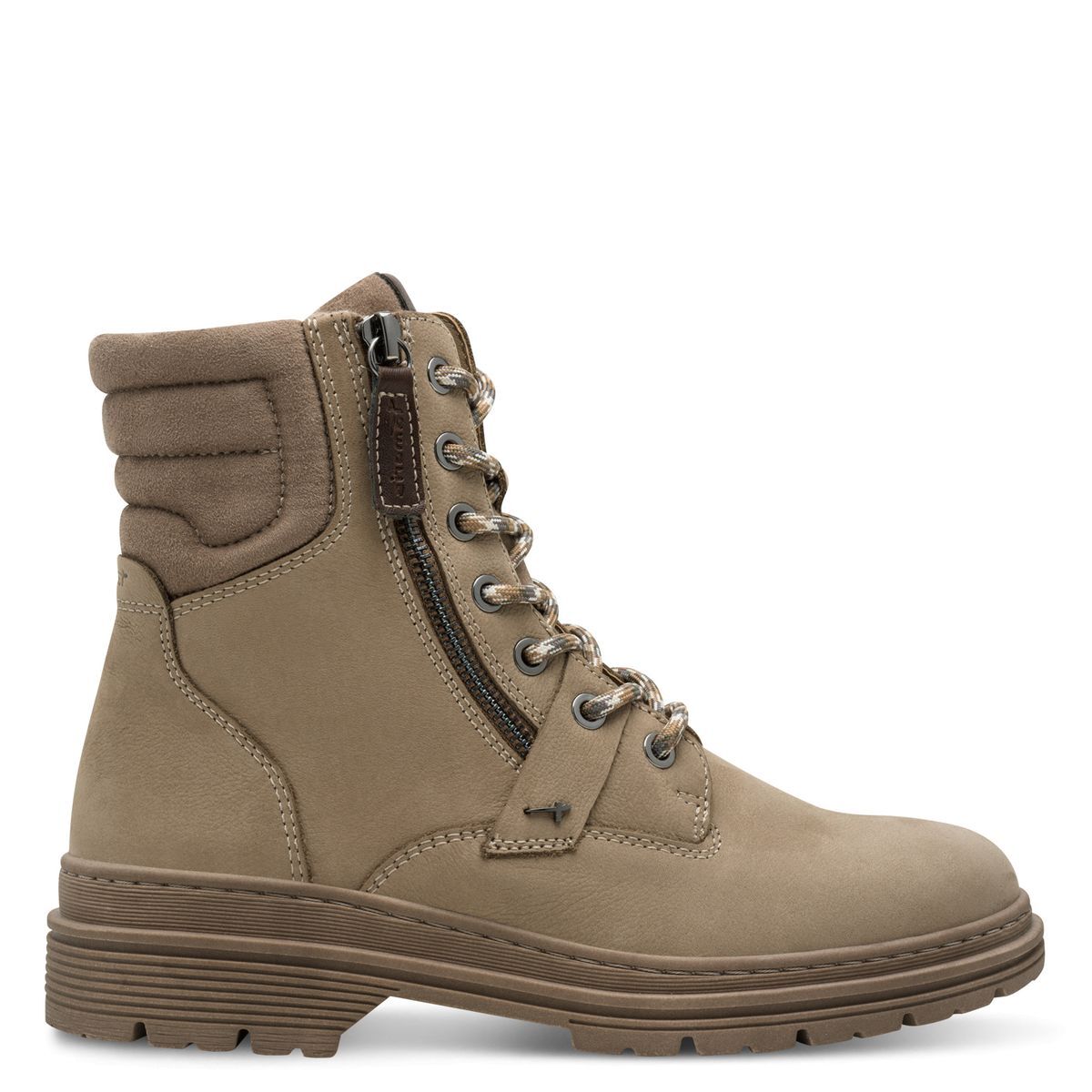 Bottine en cuir marron taupe, TAMARIS