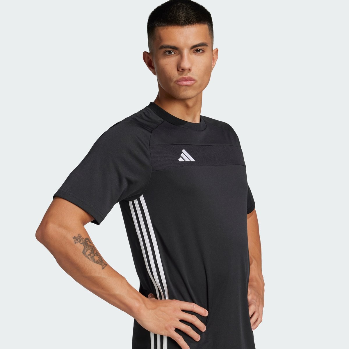 T-shirt manches courtes essentiel TIRO25 black / white, adidas Performance