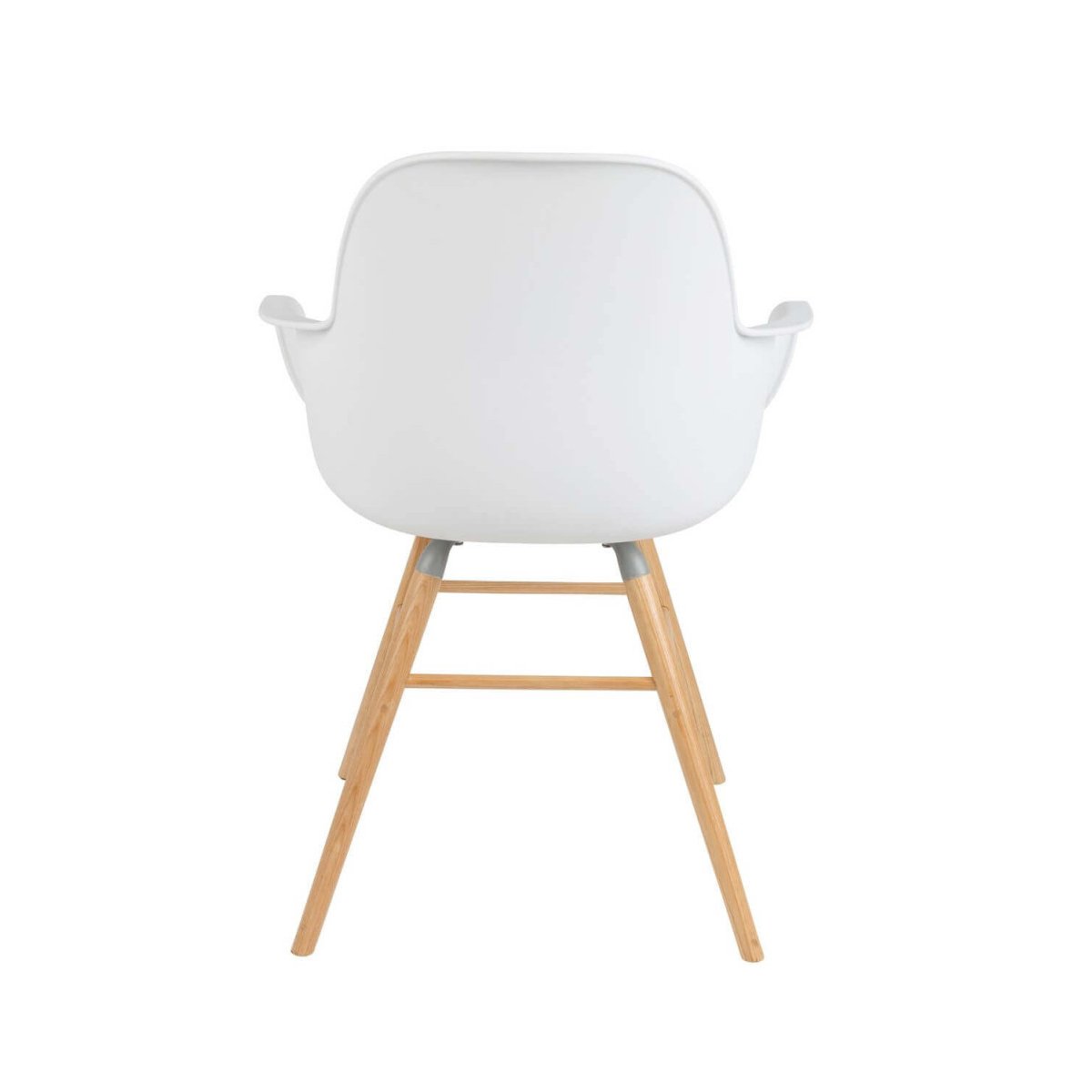 Lot de 2 fauteuils de repas en polypropylene - blanc, ZUIVER