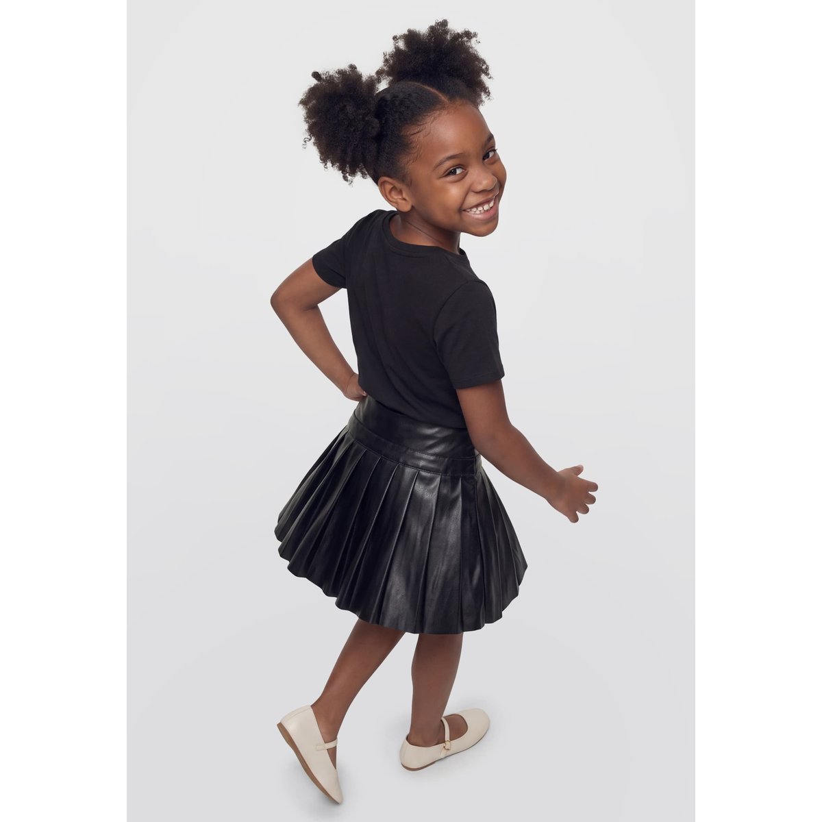 Jupe Plissée Courte noir, GUESS KIDS