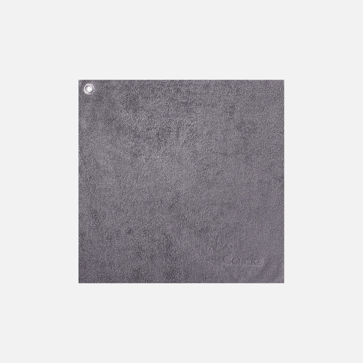 Essuie-mains éponge uni avec œillet gris anthracite, COUCKE