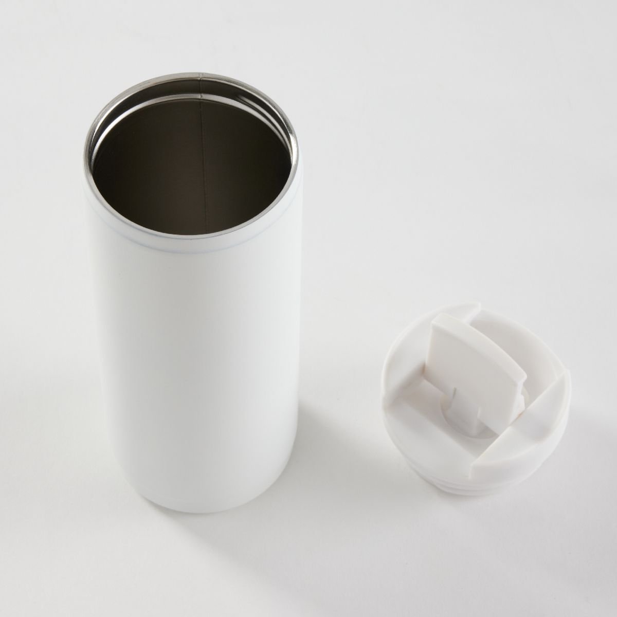 Mug isotherme en inox KITCHEN blanc, UTILITY