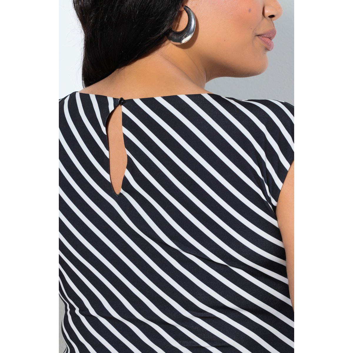 Robe midi en jersey noir, ULLA POPKEN
