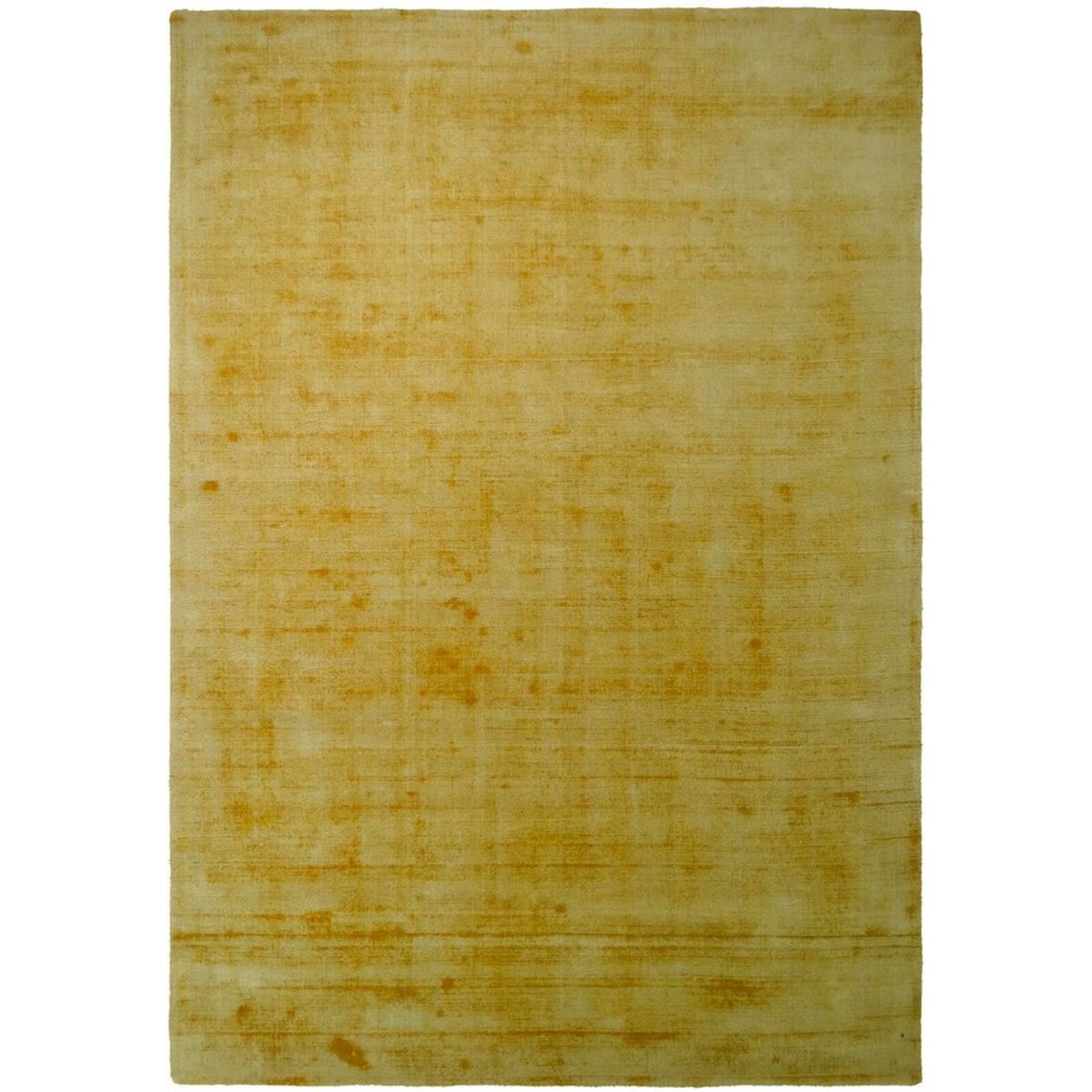 Tapis rectangulaire viscose fait main LUXE jaune, ARTE ESPINA