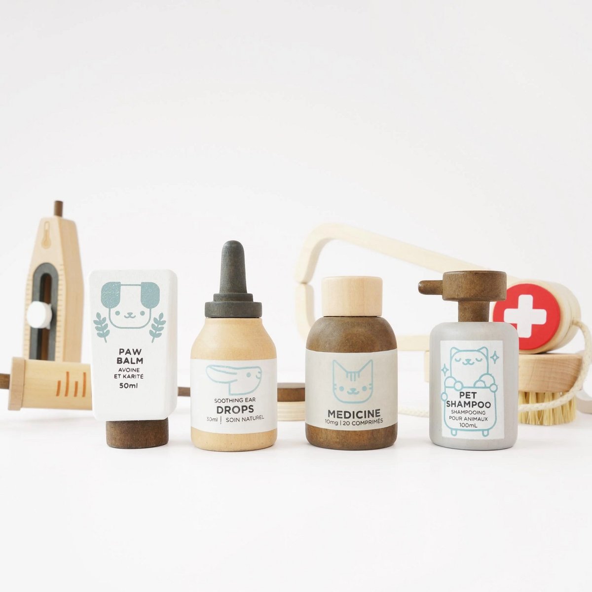 Mallette de vétérinaire et ses accessoires beige, LE TOY VAN