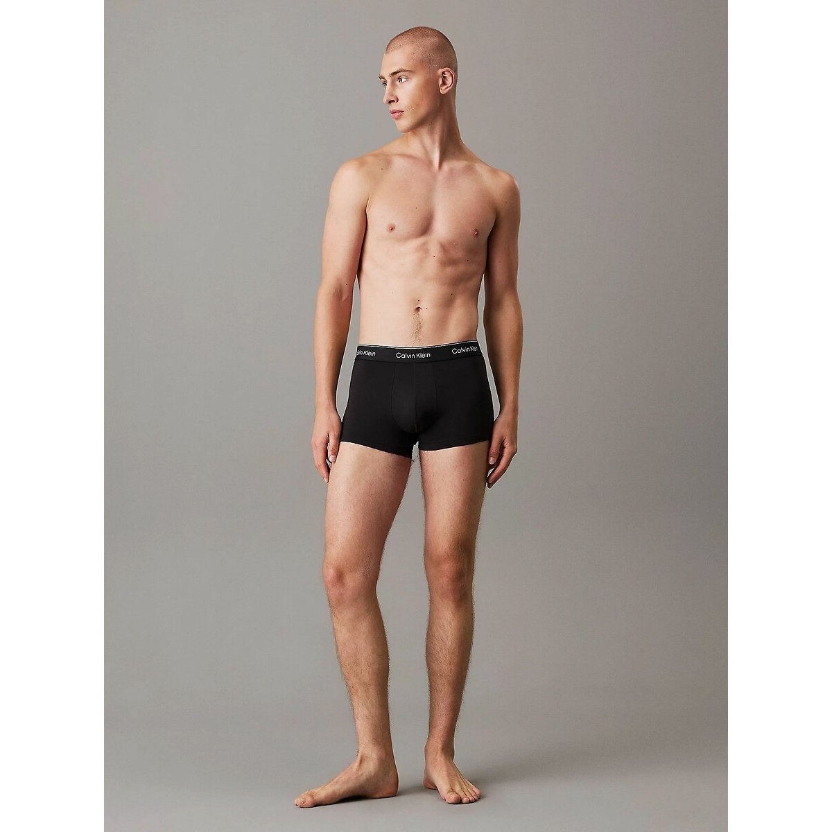 Lote de 5 boxers lisos preto , CALVIN KLEIN UNDERWEAR