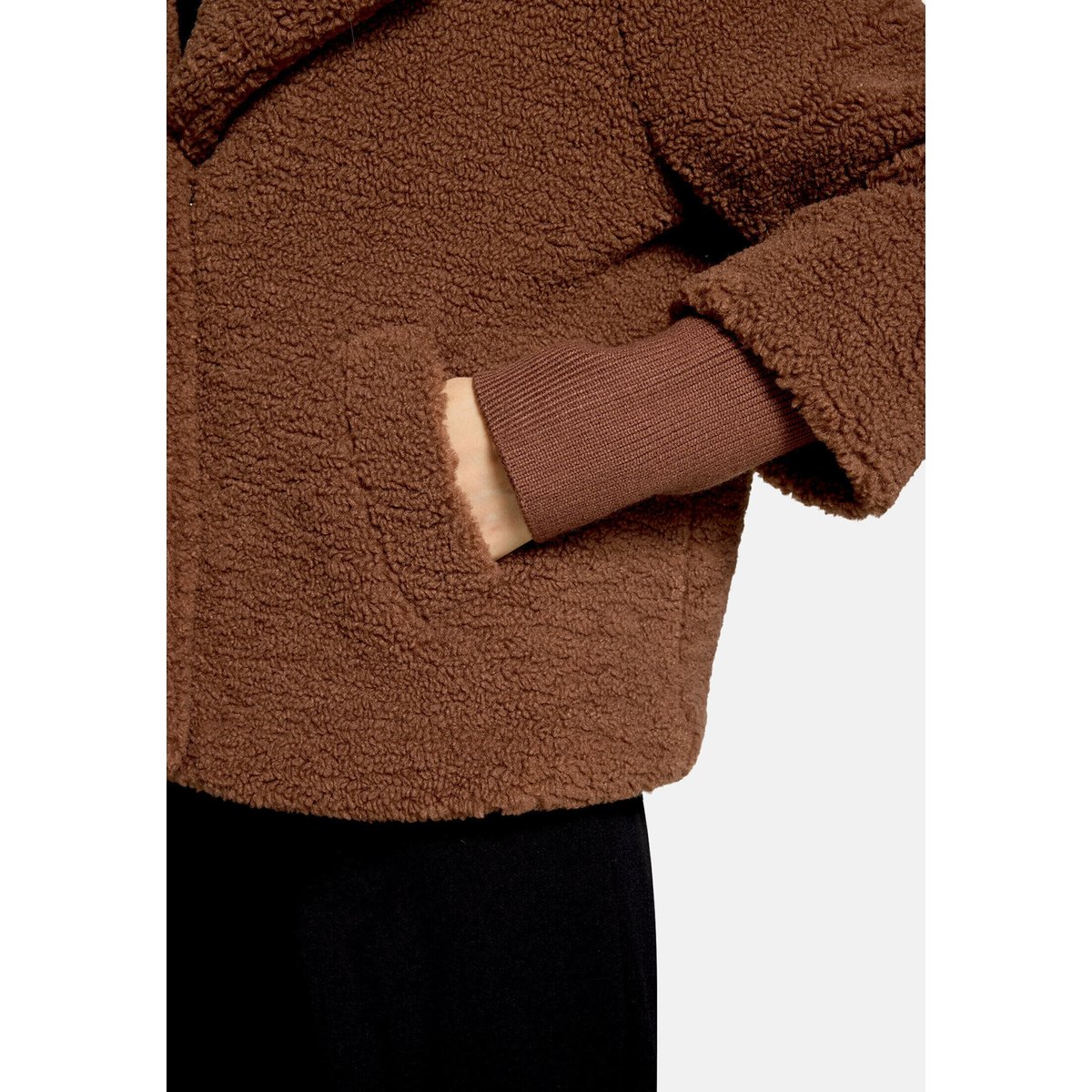 Veste outdoor en peluche dark coffee, BETTY BARCLAY