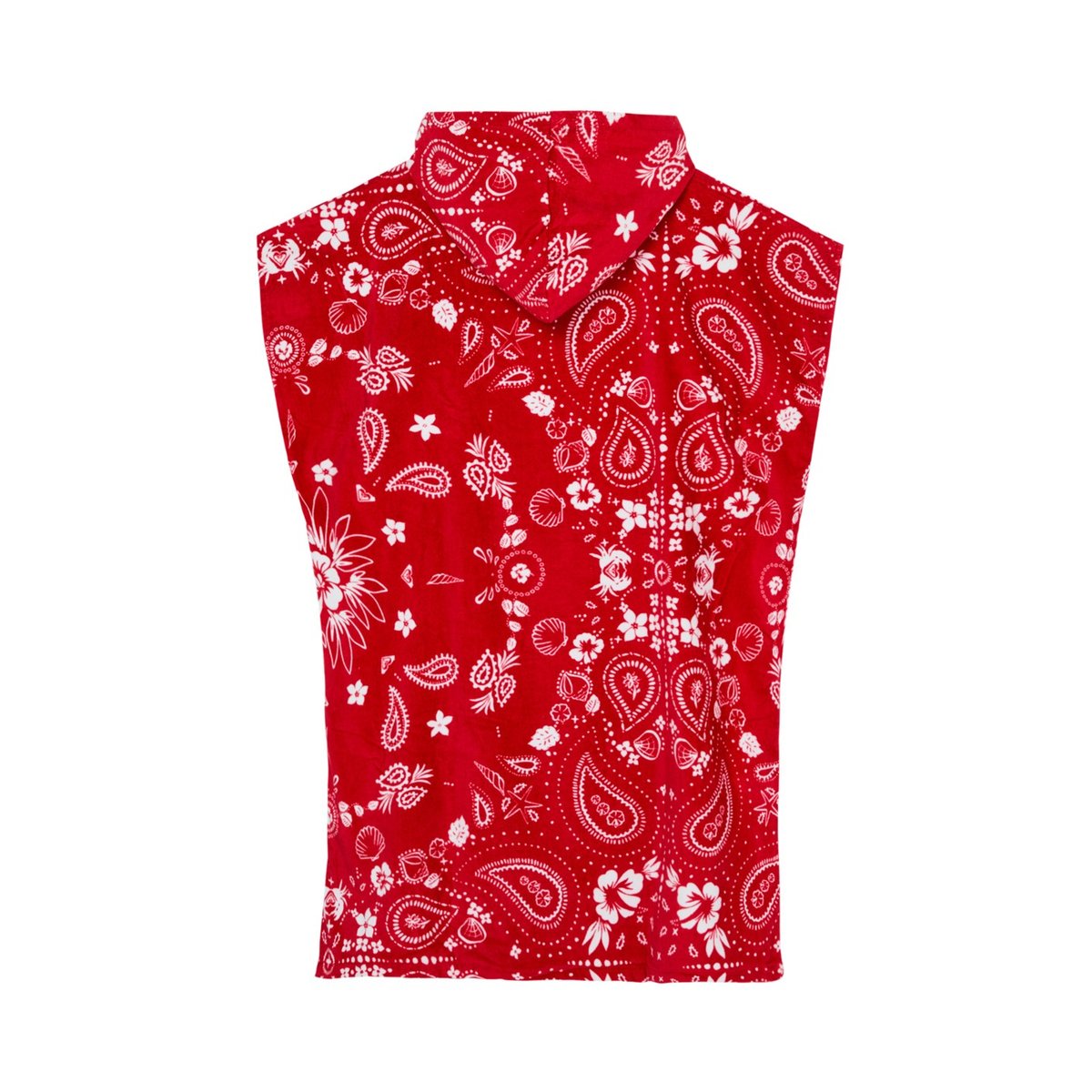 Poncho de surf STAY MAGICAL PRINTED. rouge hibiscus boho bandana bico, ROXY