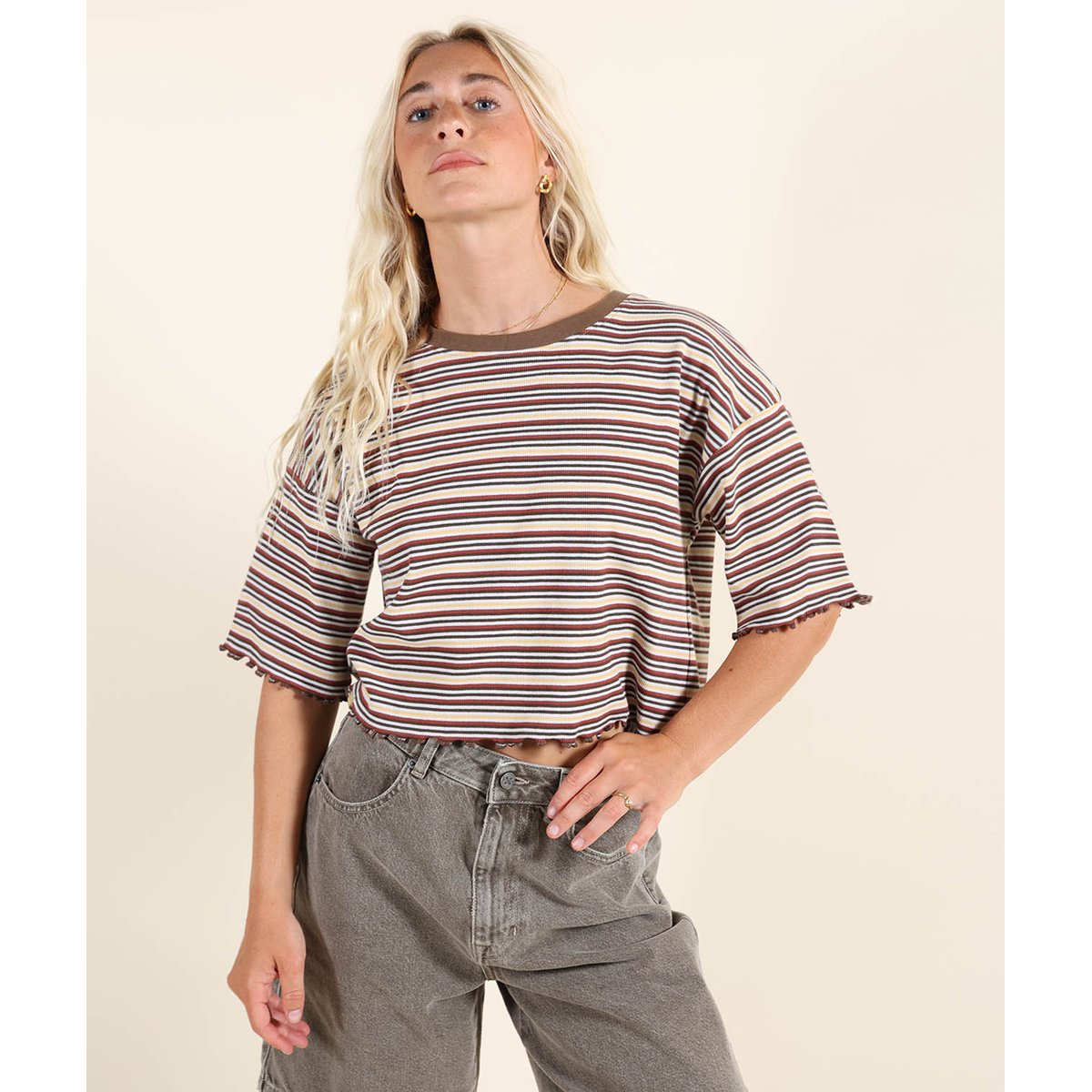 Crop top BISTRIPES driftwood, OXBOW