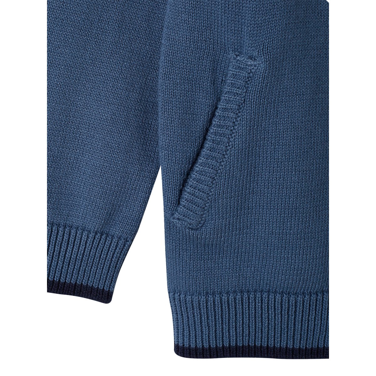 Gilet zippé style teddy bleu grisé, VERTBAUDET