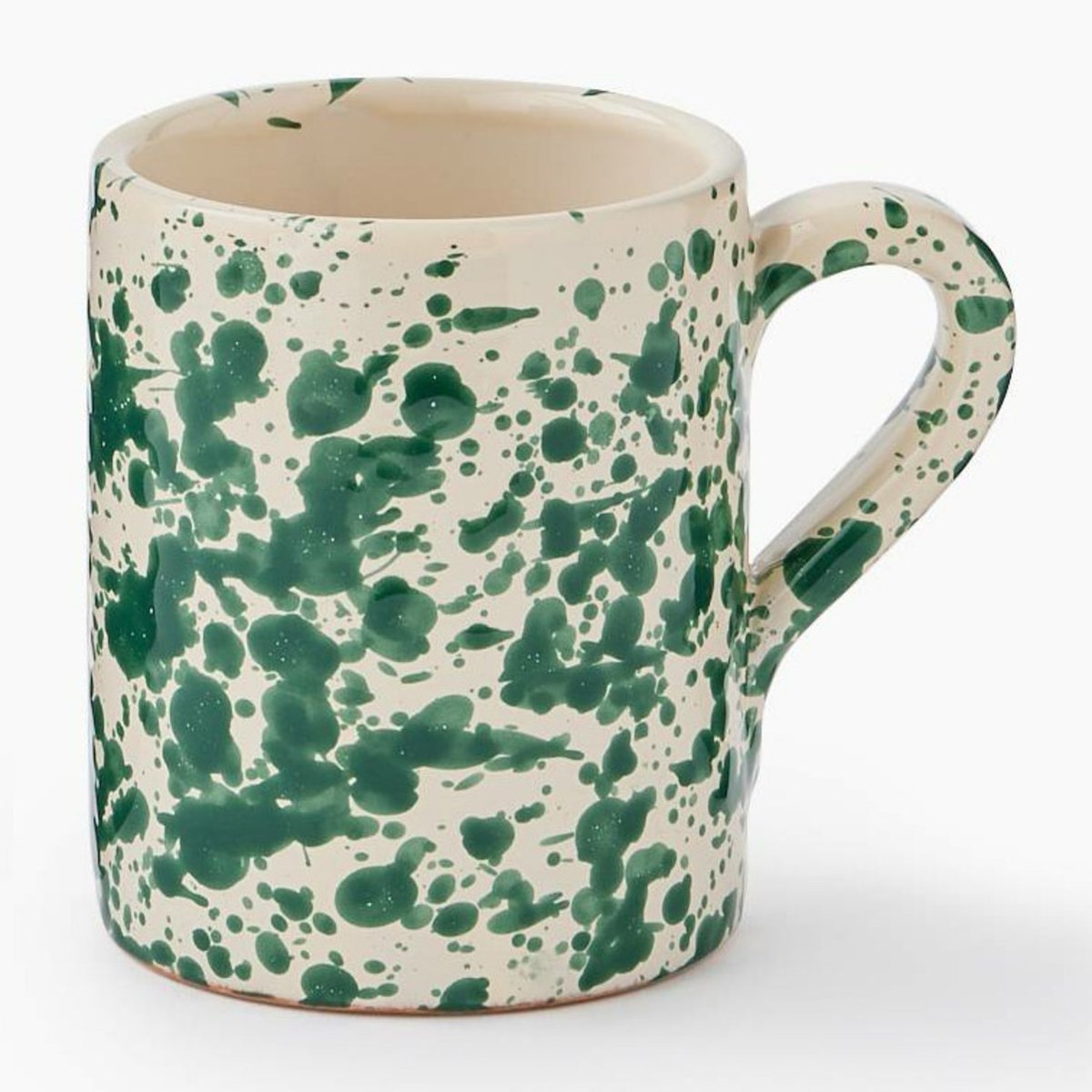 Mug finition tachetée, 32cl blanc, MONOPRIX