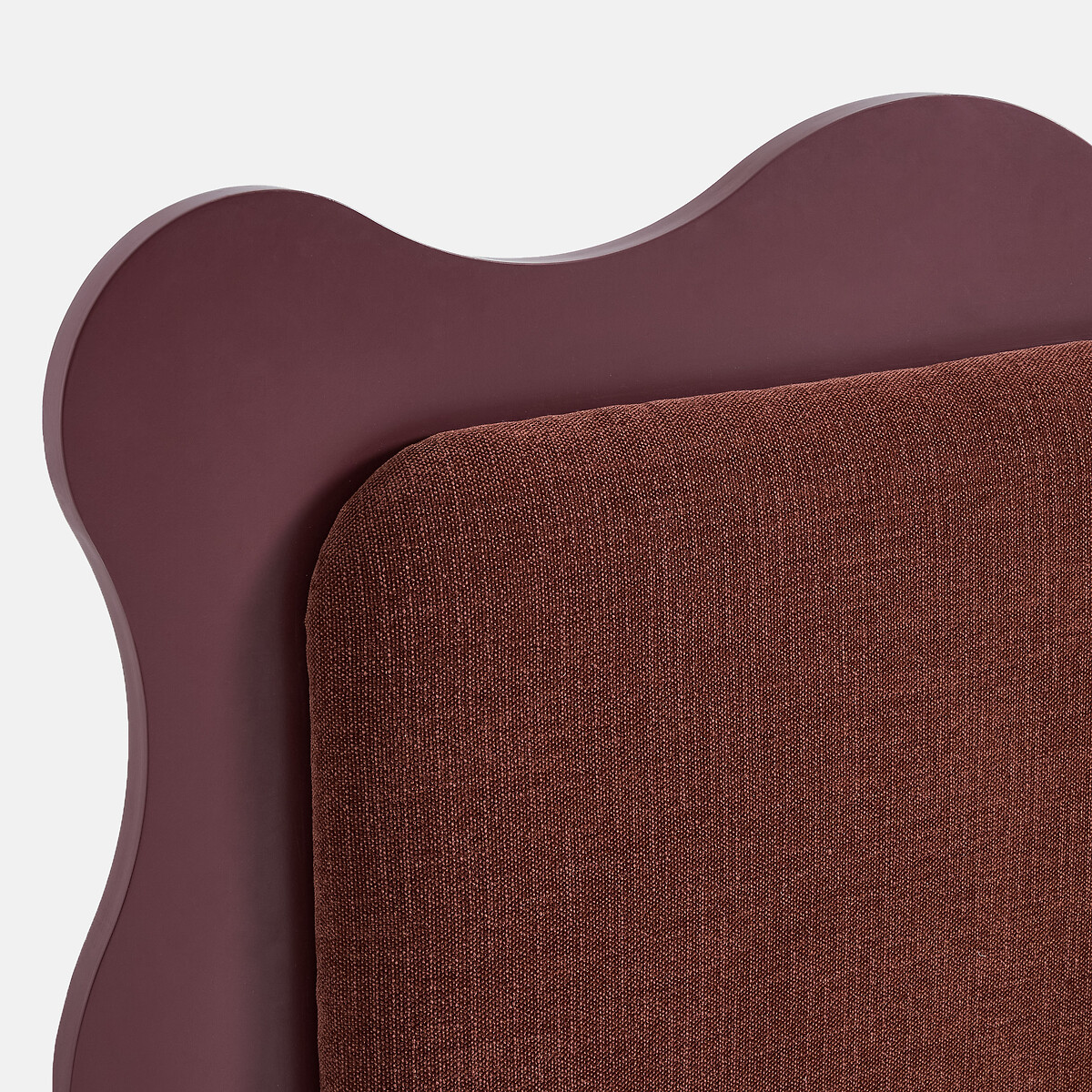 Tête de lit rembourrée, tissu chenille, RAVIO bordeaux, LA REDOUTE INTERIEURS