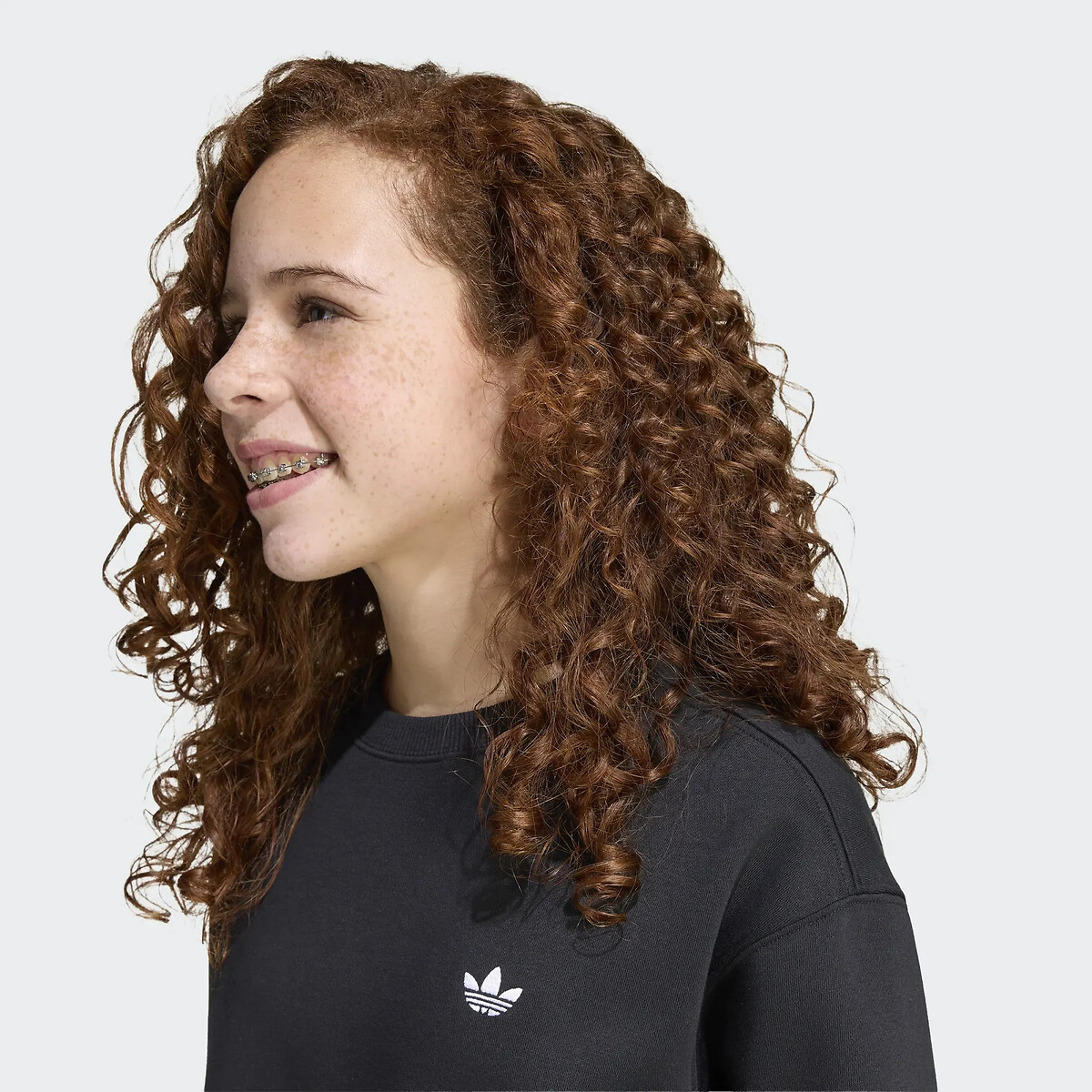 Sweatshirt mit rundem Ausschnitt schwarz, adidas Originals