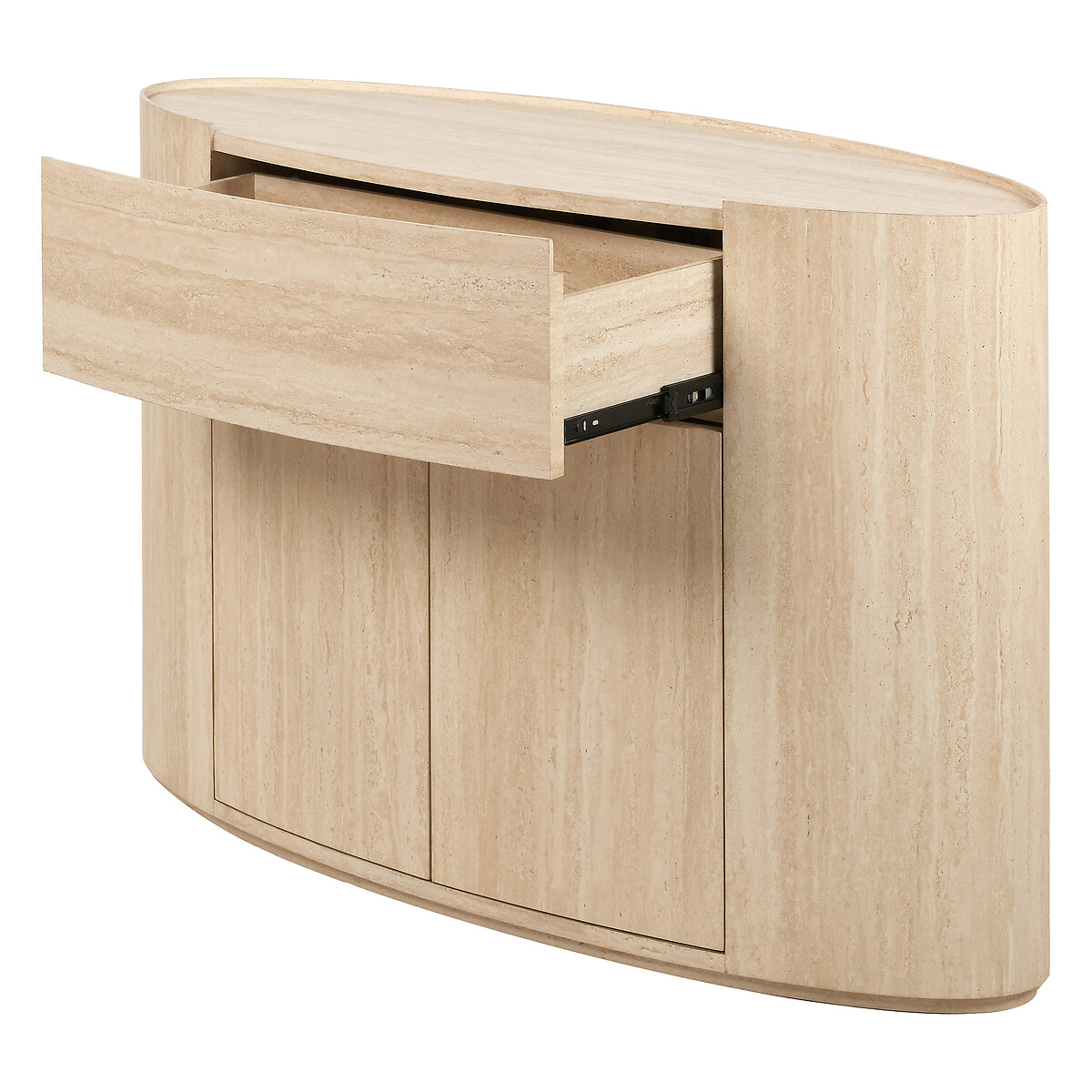 Tazio 2-Door Faux Travertine Sideboard travertine, SO'HOME