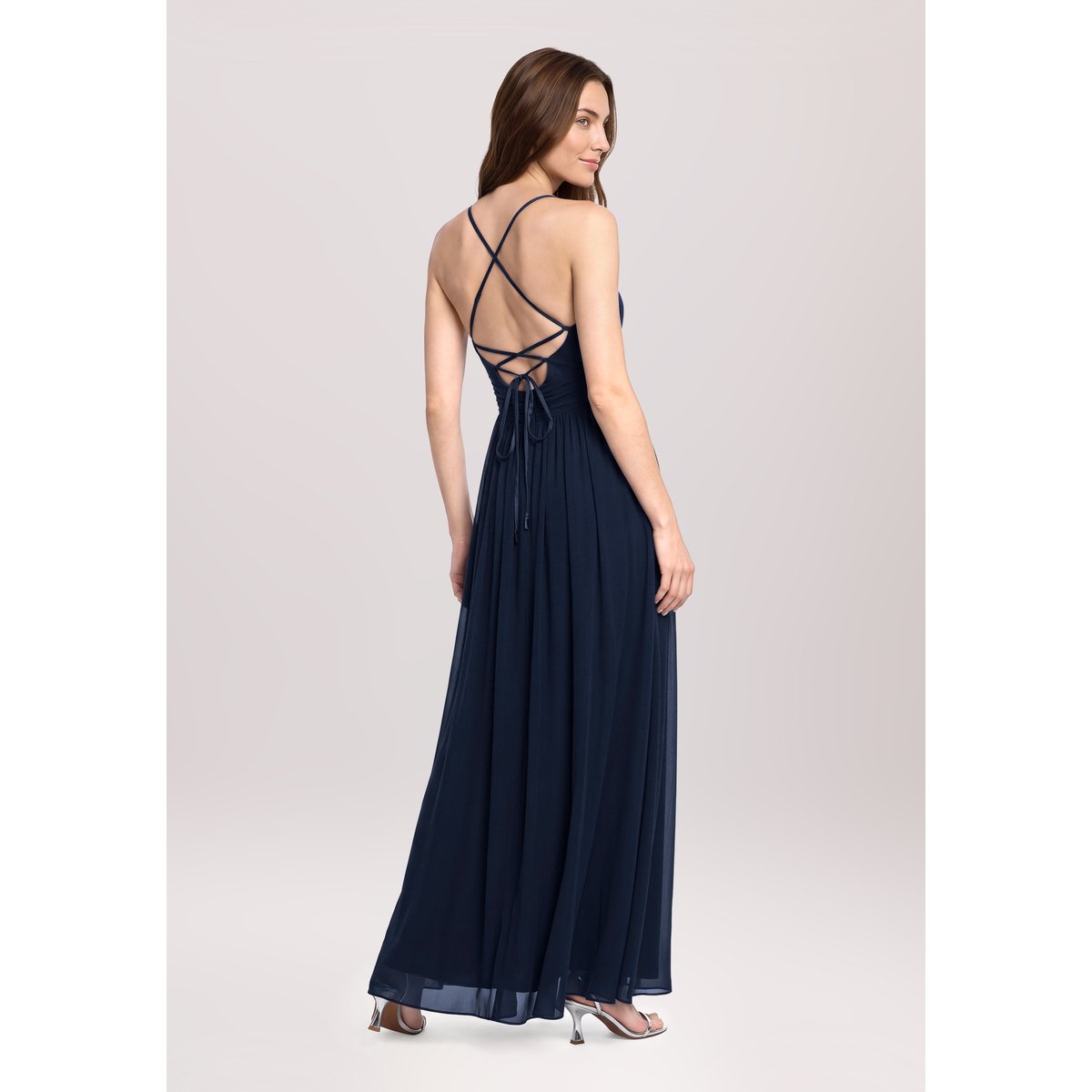 Robe de soirée à plis night sky, VERA MONT