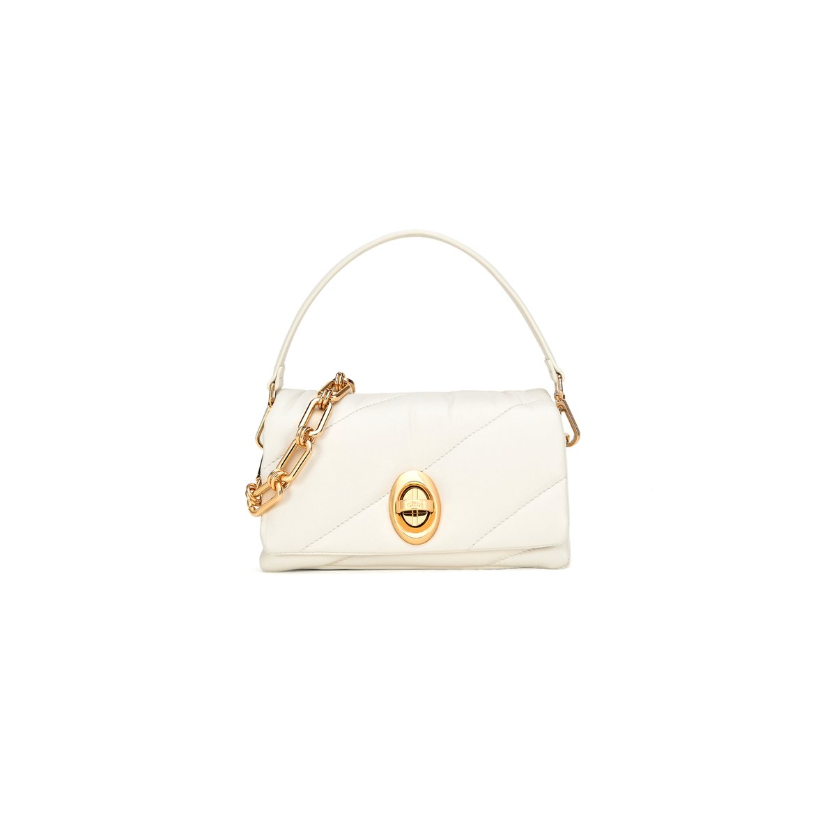 Mini sac matelassé blanc, OLTRE
