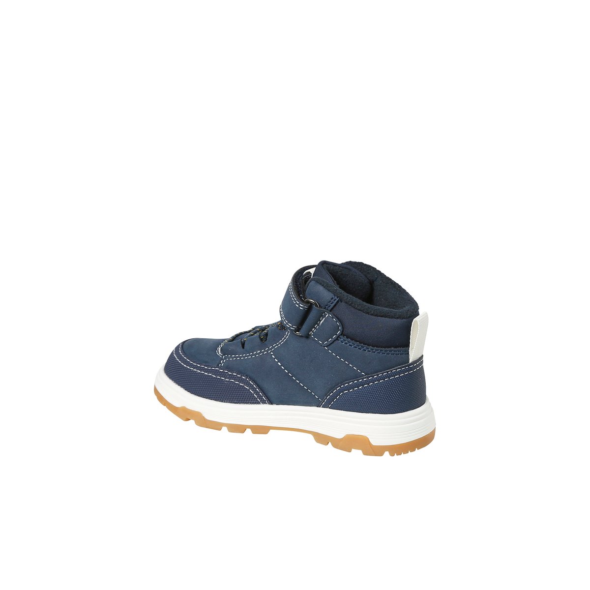 Basket lacées et scratchées enfant - bleu bleu, VERTBAUDET