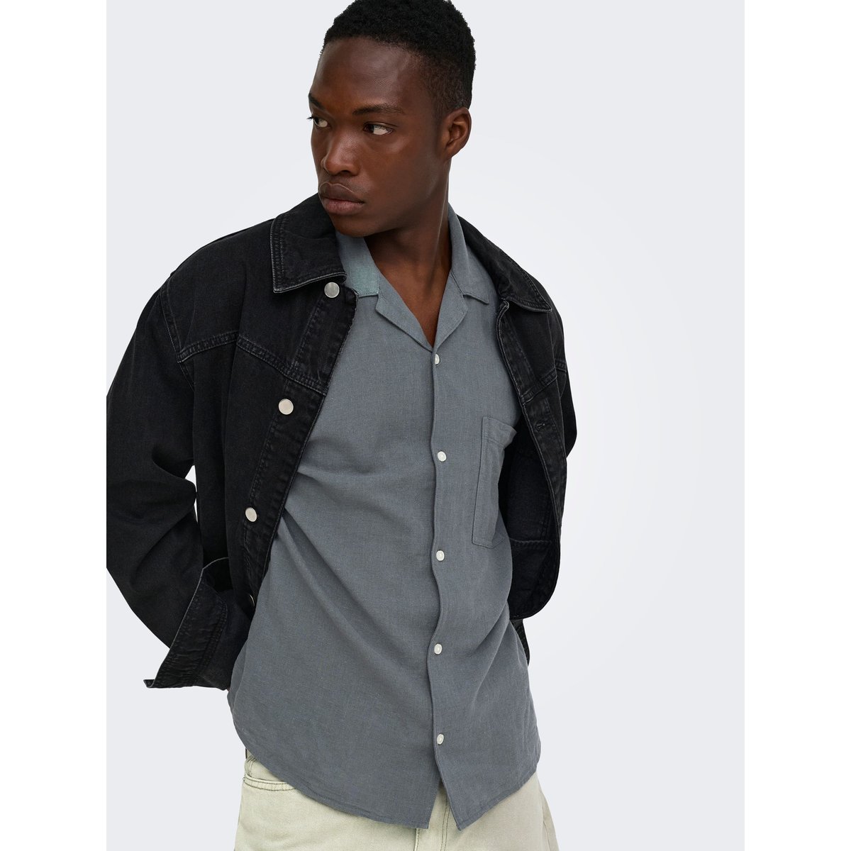 Chemise grise - stormy weather 1, ONLY & SONS