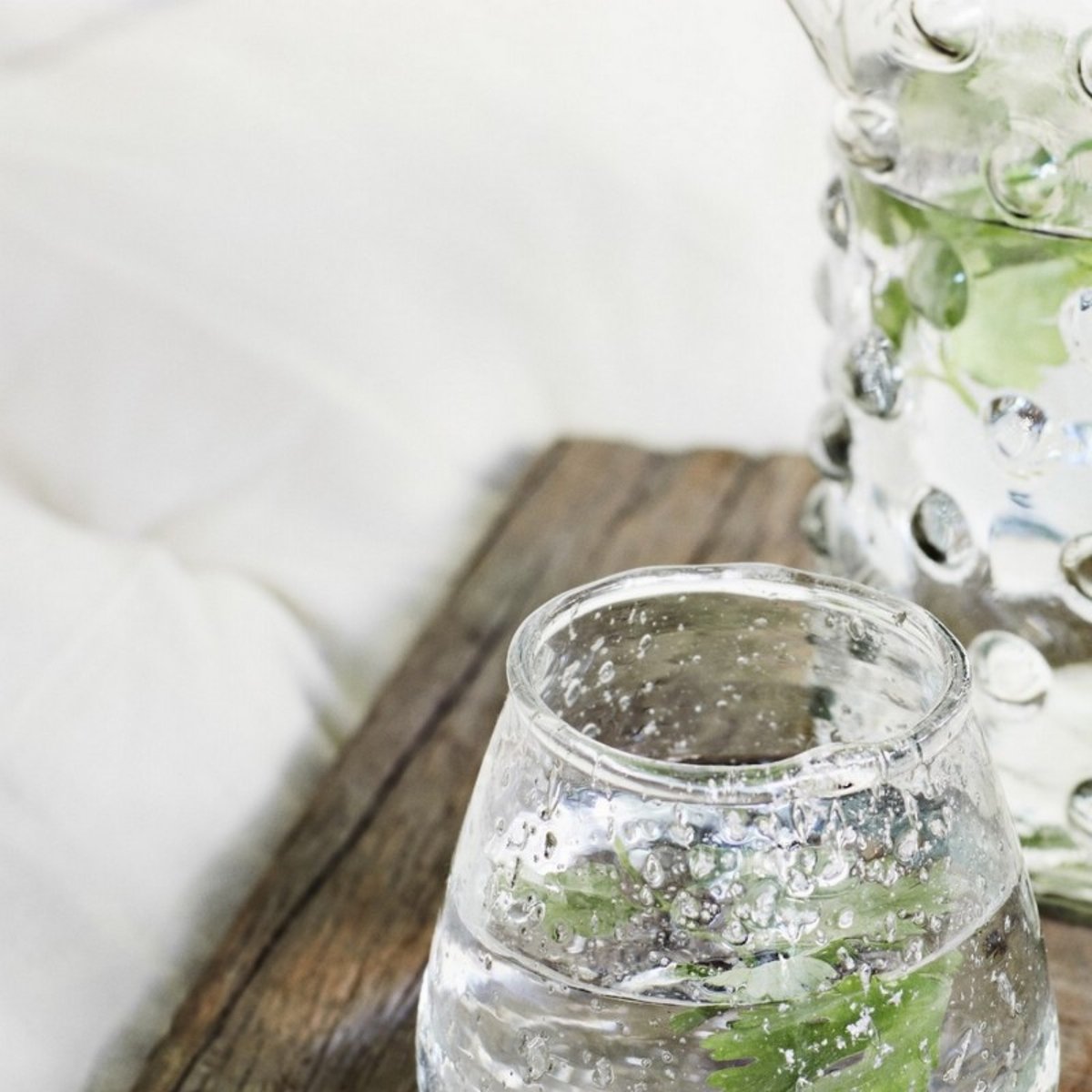 Carafe verre texturé transparent, MADAM STOLTZ