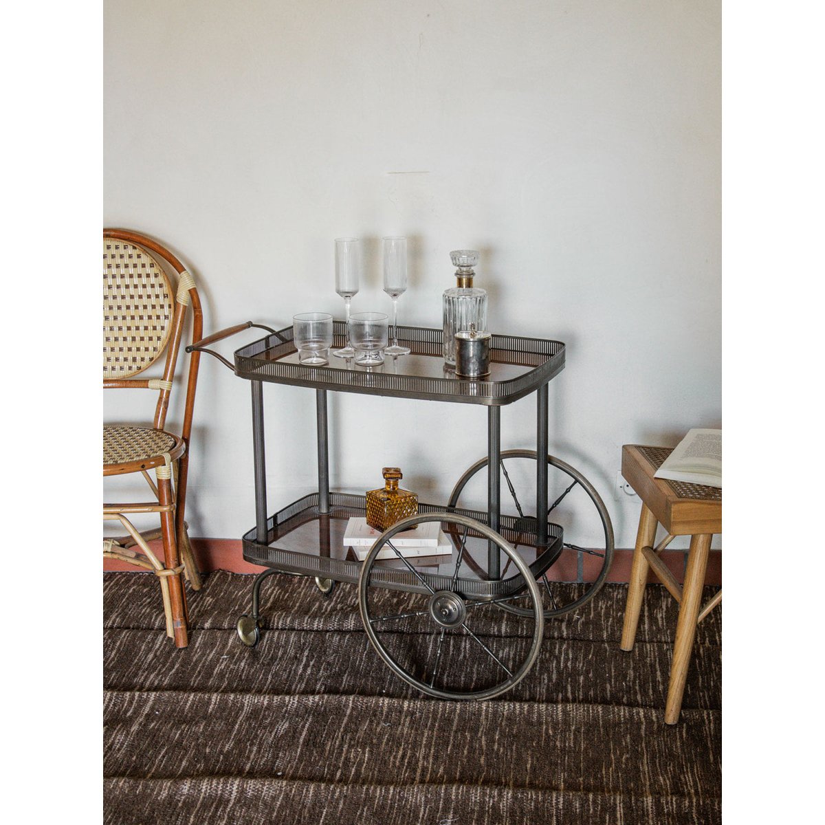 Desserte en métal Henriette N°113 - Bon état métal, DEBONGOUT